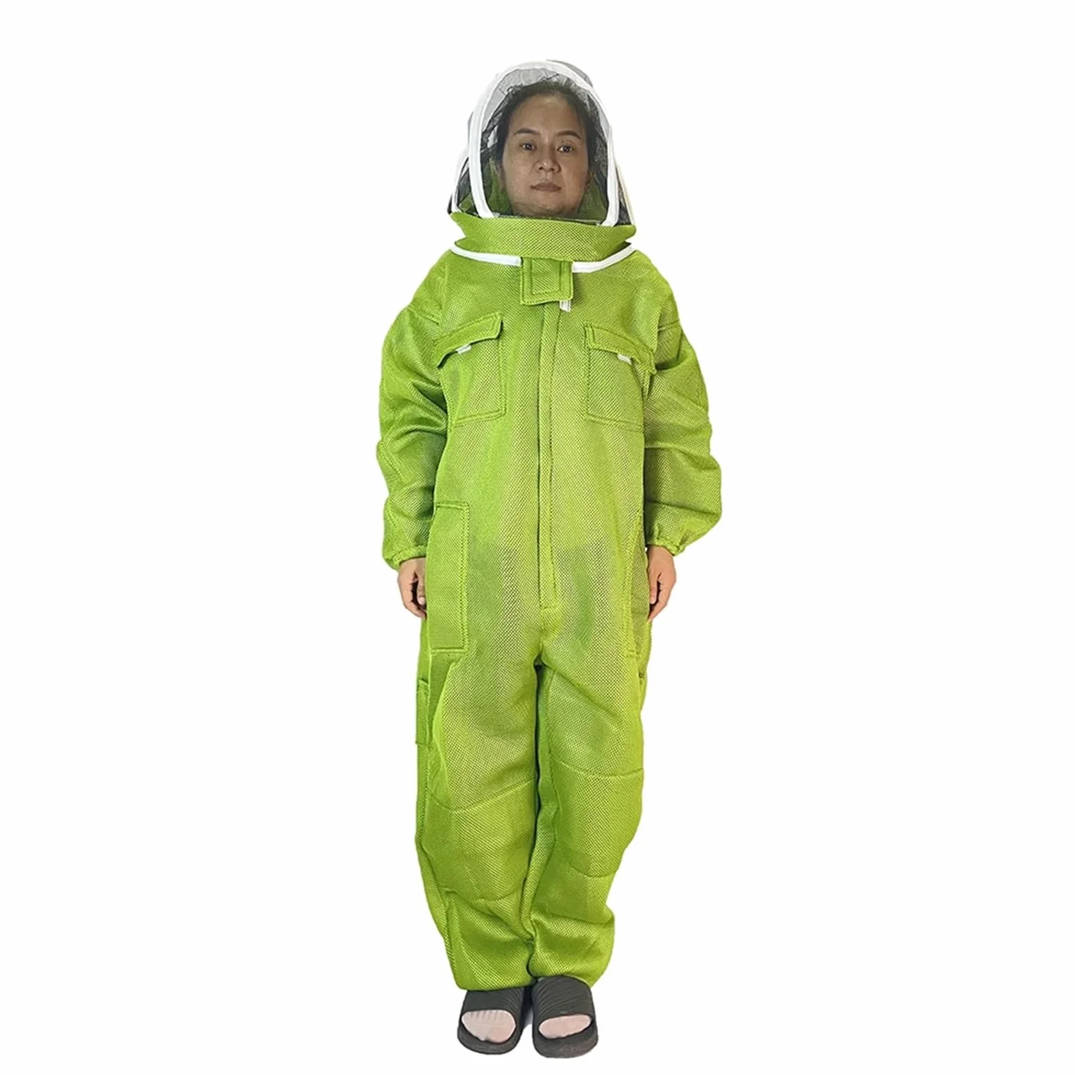 Traje Apicultor traje protector avispa velutina Traje de tela for apicultor, ropa transpirable 3D antimordida, sudadera con capucha de protección, sombrero, mono, herramientas de apicultura, suminist