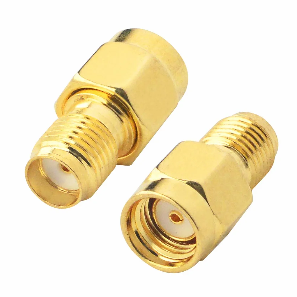 Adaptador SMA a RP-SMA WiFi Antena para FPV Drone, Enrutador, Amplificador de Señal (Paquete de 2)