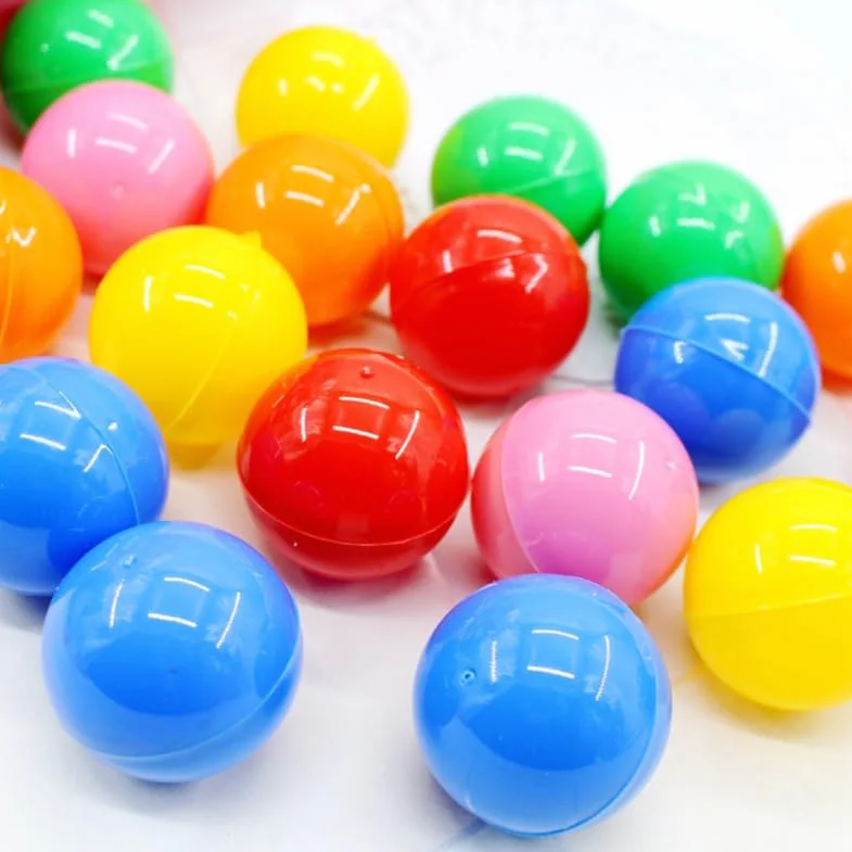 BESPORTBLE 50 Piezas Bolas de Lotería Amarillas Huecas para Fiestas Diámetro