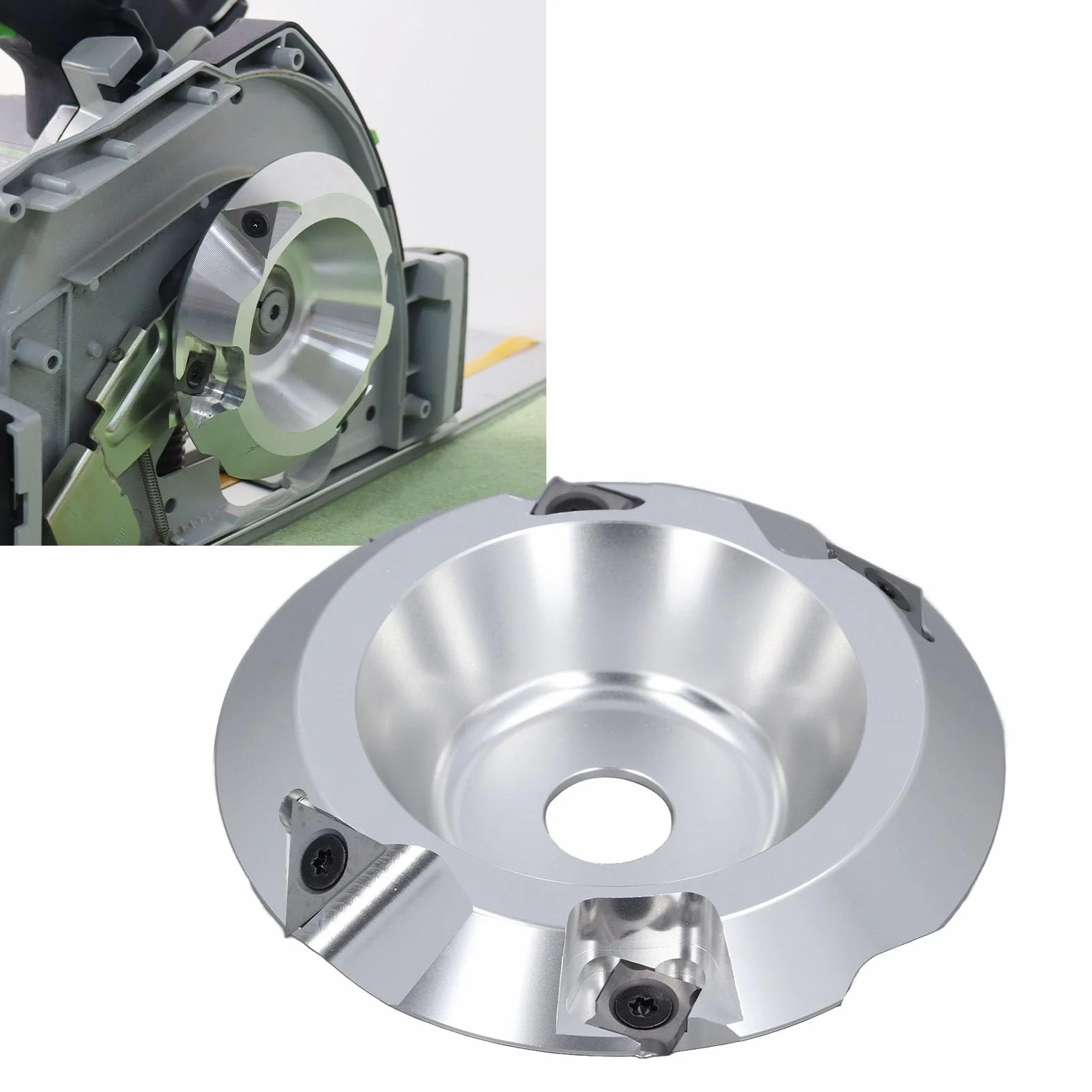 Generic Disco de Fresado para Ranurado, Herramientas de Ranurado de Precisión Duraderas para Decoración del Hogar, Acero de Aleación con Caja de Almacenamiento, 1 Unidad
