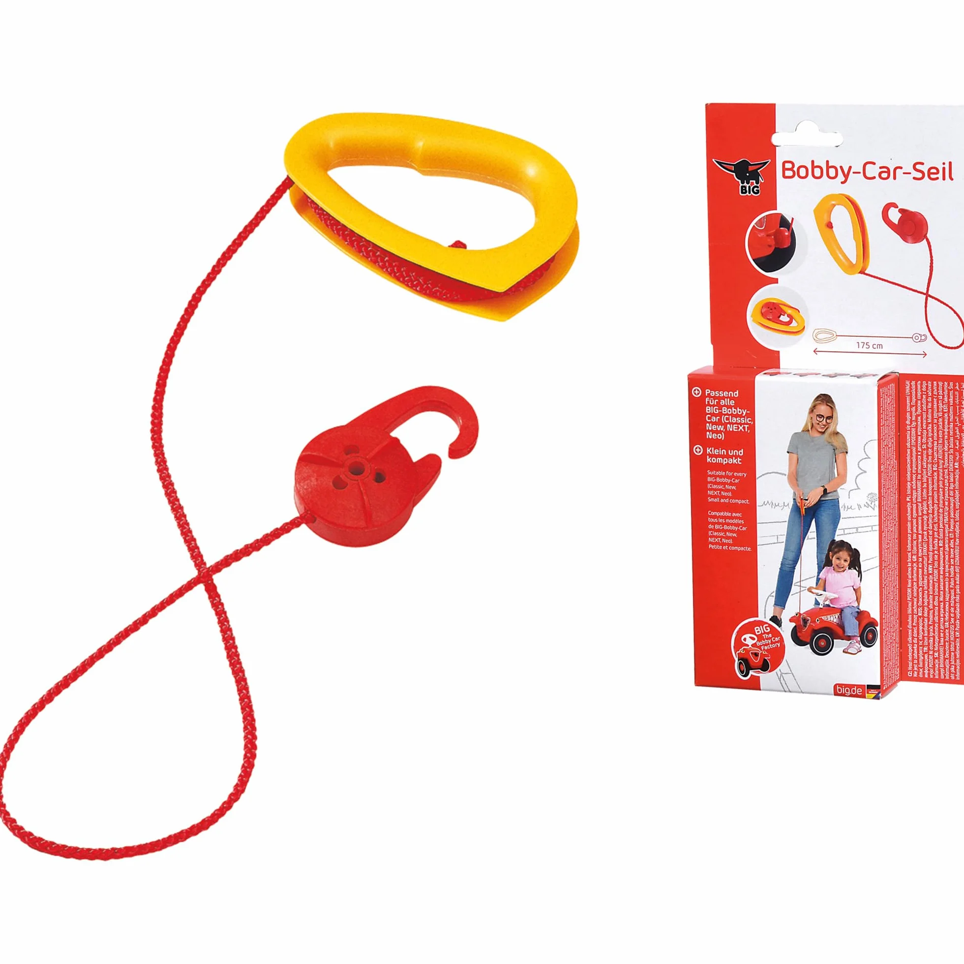 B.I.G. Big 1265 Cable de Arrastre para Coche Bobby-Car