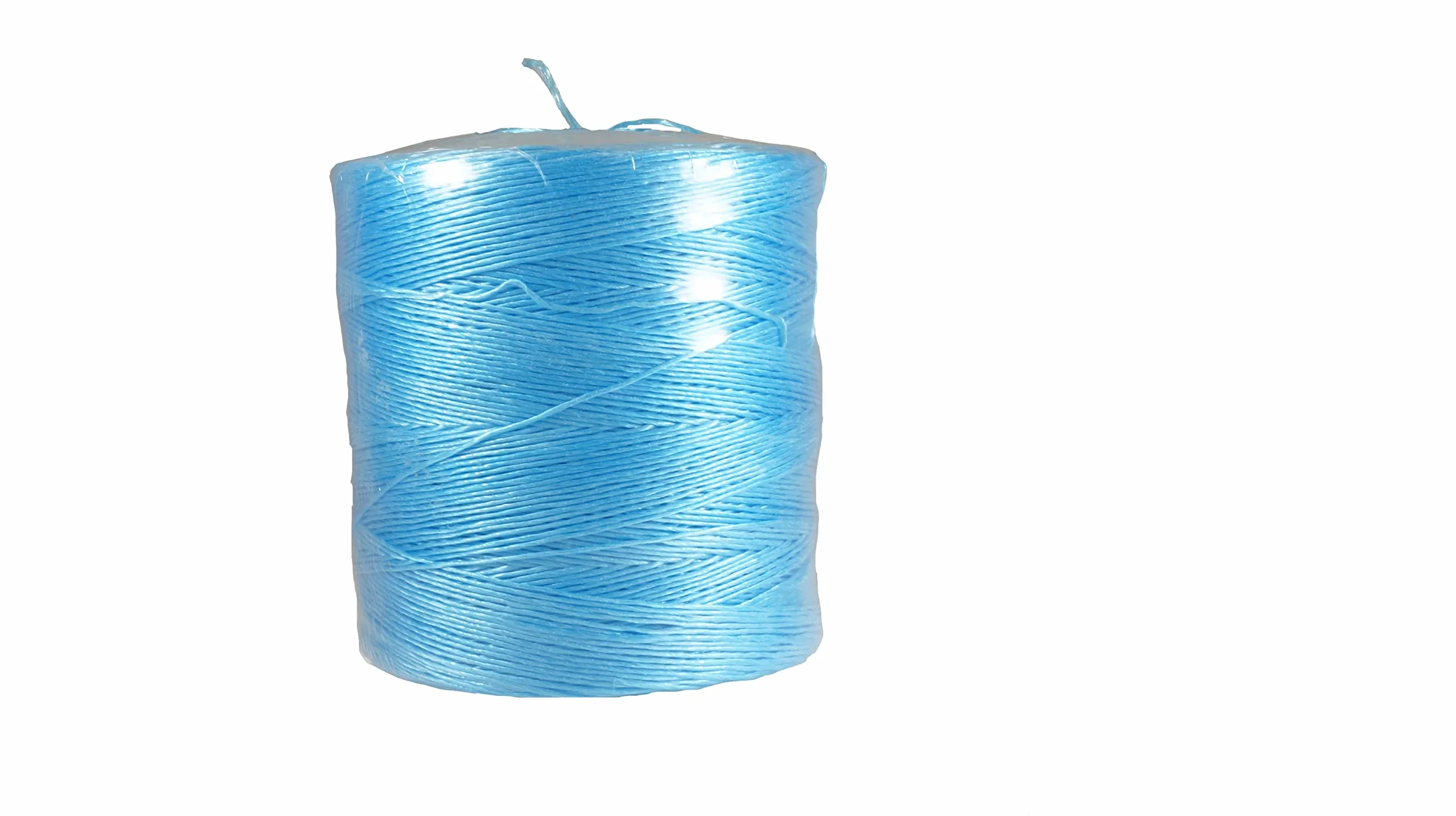 Cuerda de Rafia Azul | Multiusos, Ideal para empacar Cereales y Otros Productos | Resistente a la Intemperie y Rayos UV | Cada Bobina Tiene 3.000 Metros y Pesa 5 kg | Pack de 2 bobinas