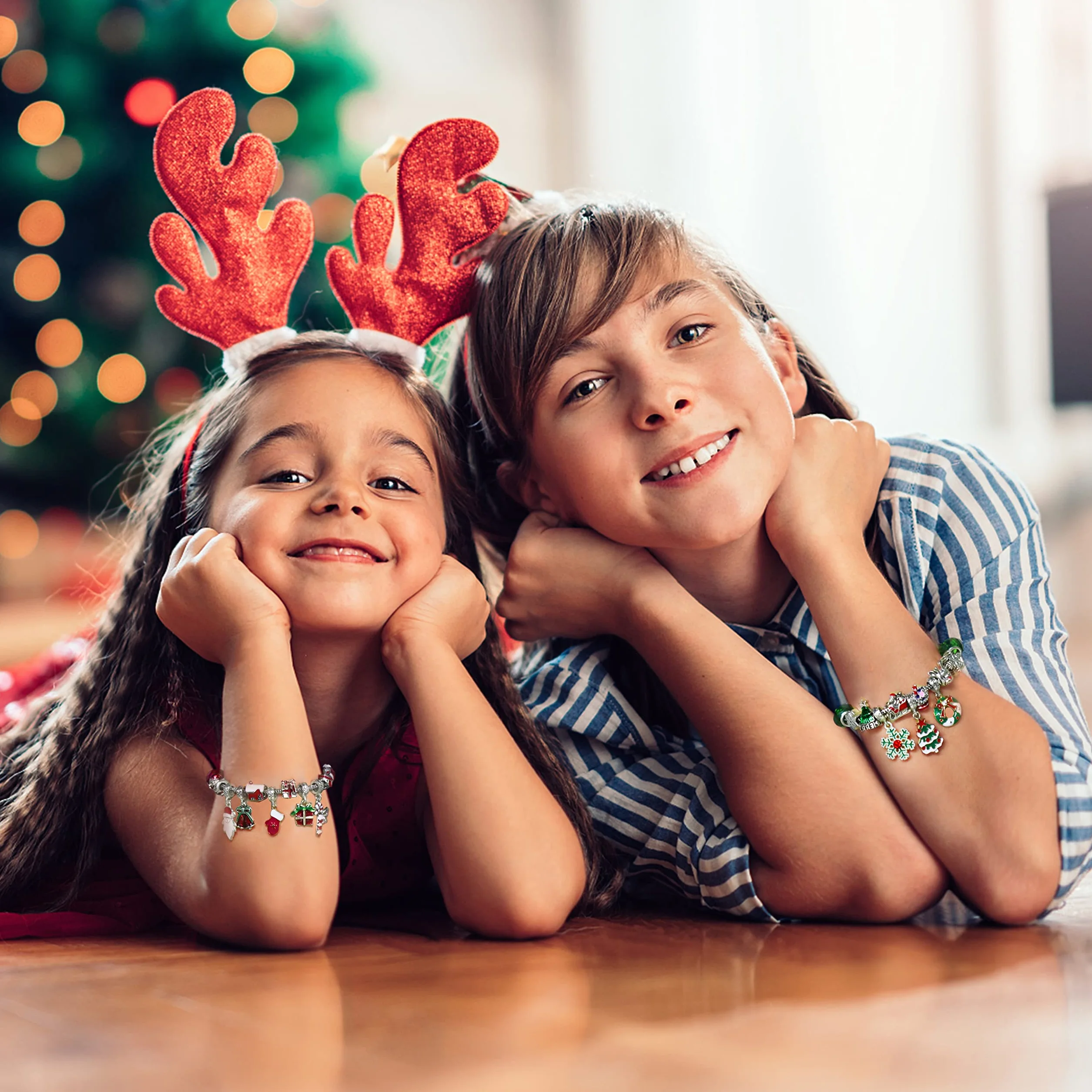 Calendario Adviento Niñas 2026 Pulsera con 22 Charm Regalo Navidad