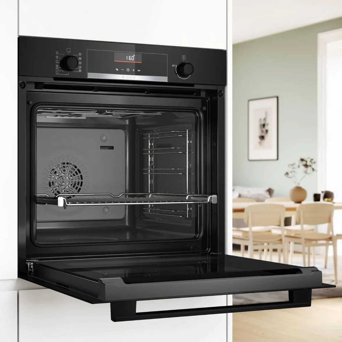 Bosch Horno Serie 6 HBG536EB4 z funkcją AirFry, czarny