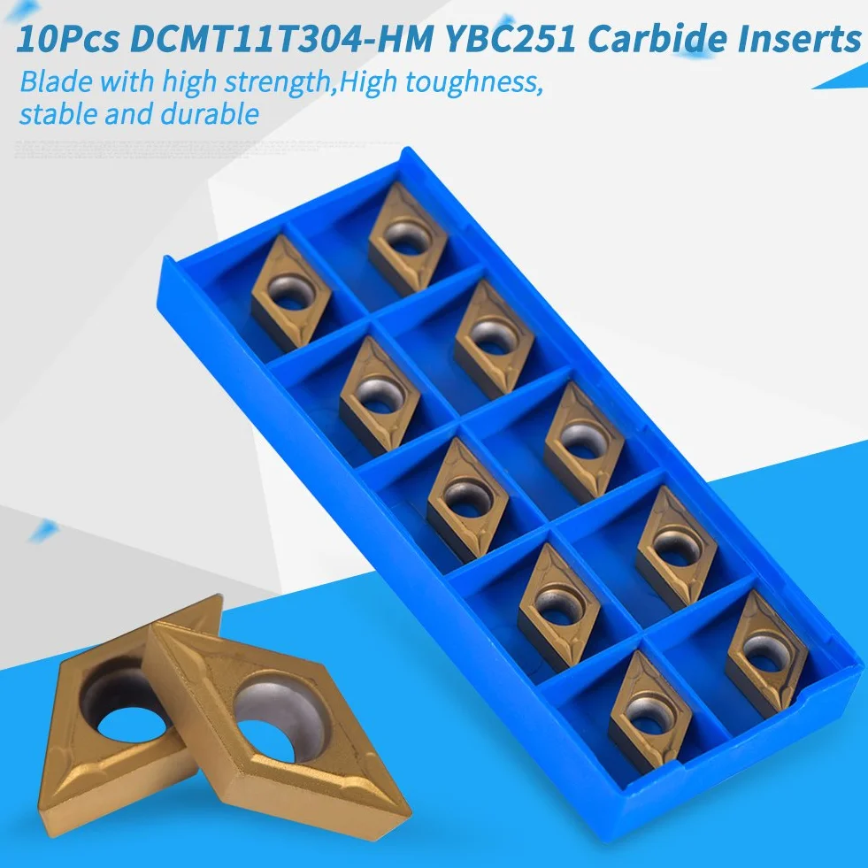 Akozon 10 Piezas Puntas de Carburo CNC Insertos Herramienta de Torneado