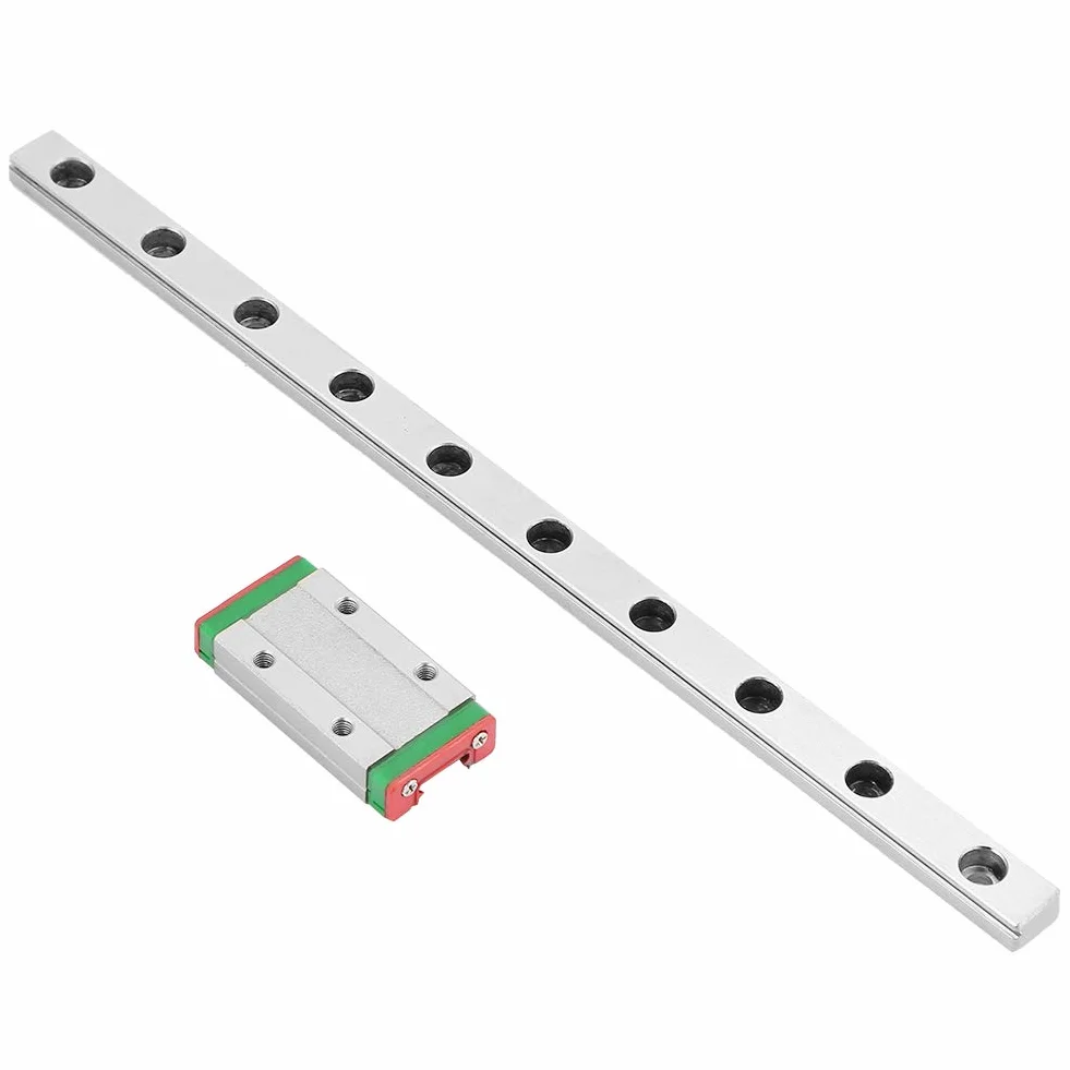 Carril guía lineal en miniatura LML9H 200 mm, 9 mm, bloque deslizante, movimiento lineal compacto, 4 contacto
