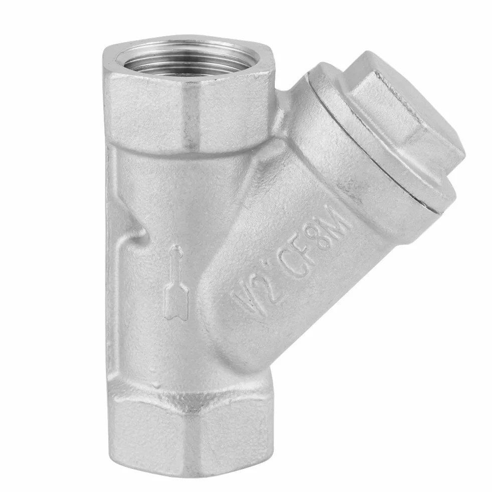 Colador Acero Inoxidable Malla DN15 NPT 1/2 Agua Aceite Gas