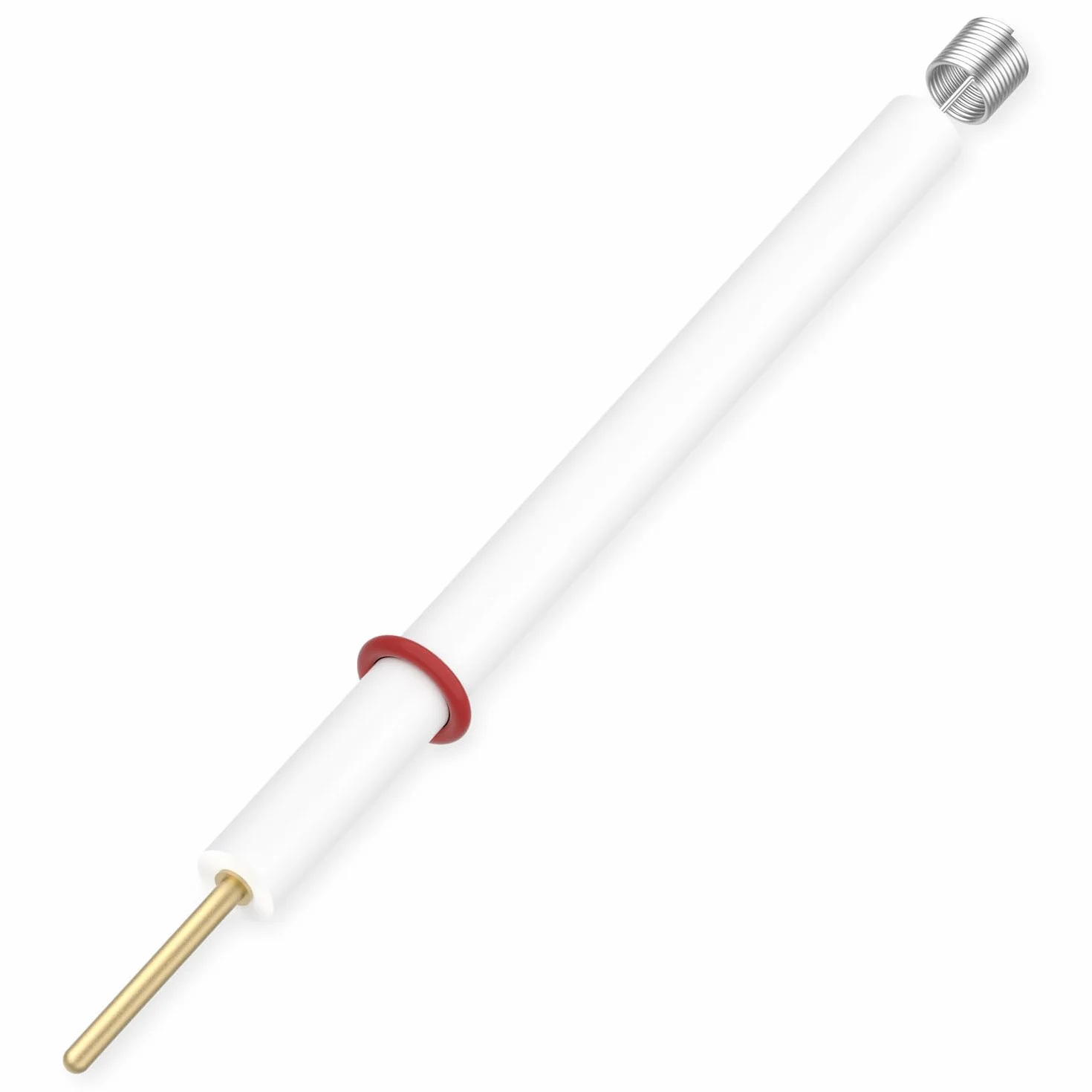 Labasics Electrodo de Anillo de Platino, Pureza 99.99%, Electrodo de Bucle con Varilla PTFE de 6mm, Resistente a la Corrosión, Compatible con la Mayoría de Celdas Electroquímicas para Laboratorio