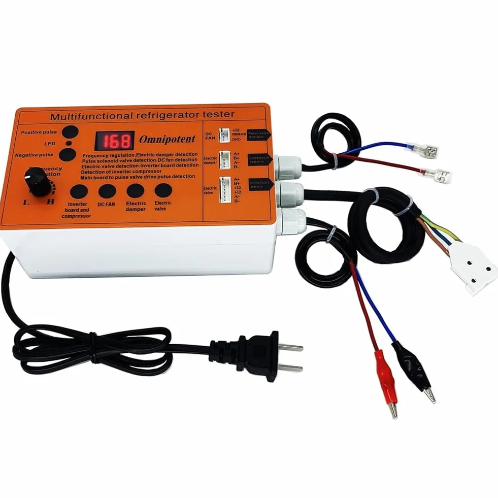 Probador Multifuncional de Compresores de Refrigeradores, Comprobador de Compresores Inverter, Detector de Fallas de Válvulas Eléctricas y Compuertas de Ventiladores de CC.
