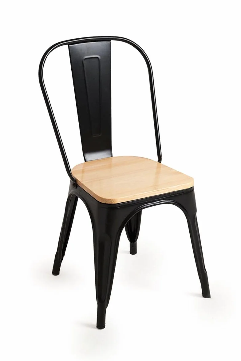 Regalos Miguel - Packs Sillas Comedor - Pack 4 Sillas Torix Madera Natural - Negro