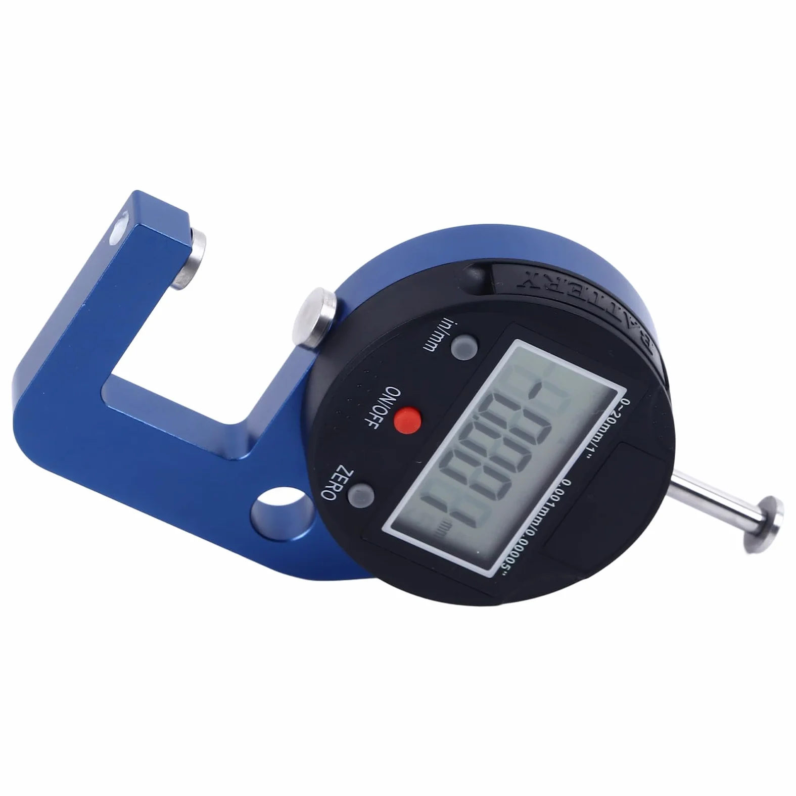 Medidor de espesor digital 0-20 mm Alta precisión Resolución de 0,001 mm Medidor de espesor de aleación de aluminio Herramienta de medición para procesamiento mecánico Uso