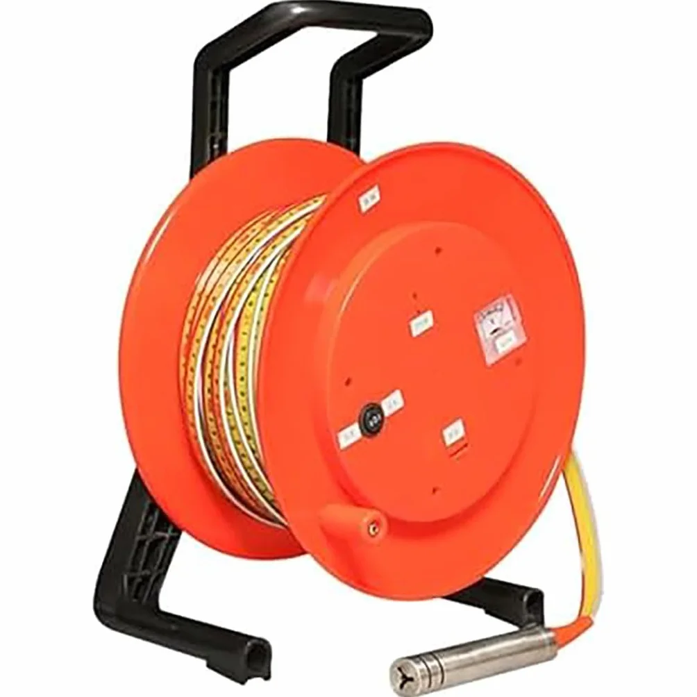 Indicador de Pozo Profundo Medidor de Profundidad 200m Sonda Acero Inoxidable Cinta métrica