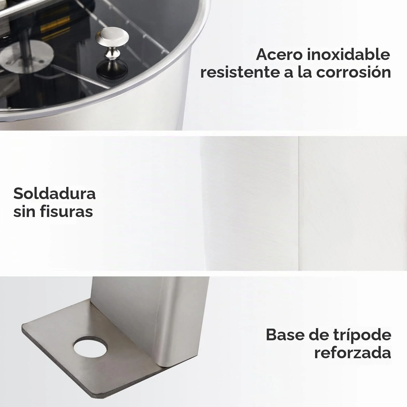 Extractor de miel eléctrico de acero inoxidable, extractor de miel, extractor eléctrico tangencial, colector de miel, 220 V, 120 W, extractor de miel, apicultor para apicultura, abeja, compatible con