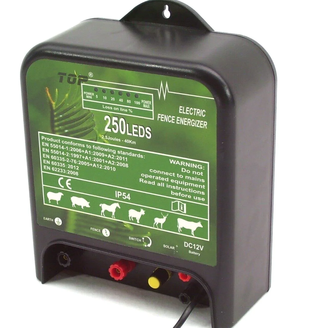 Apex Valla eléctrica para vallas (12 V, 2,5 julios)