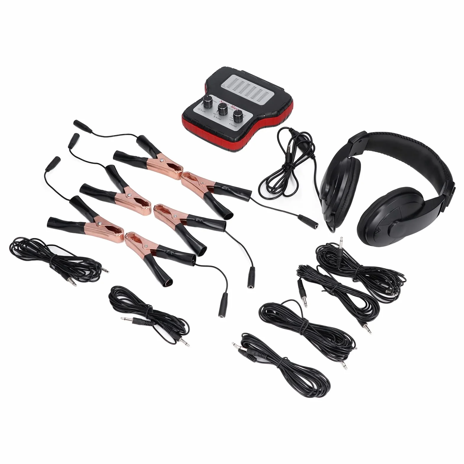 Estetoscopio Electrónico para Coche, Kit Probador de Ruido de Motor y Transmisión de 6 Canales 100Hz-10kHz, for Diagnóstico de Ruido en Motor y Transmisión