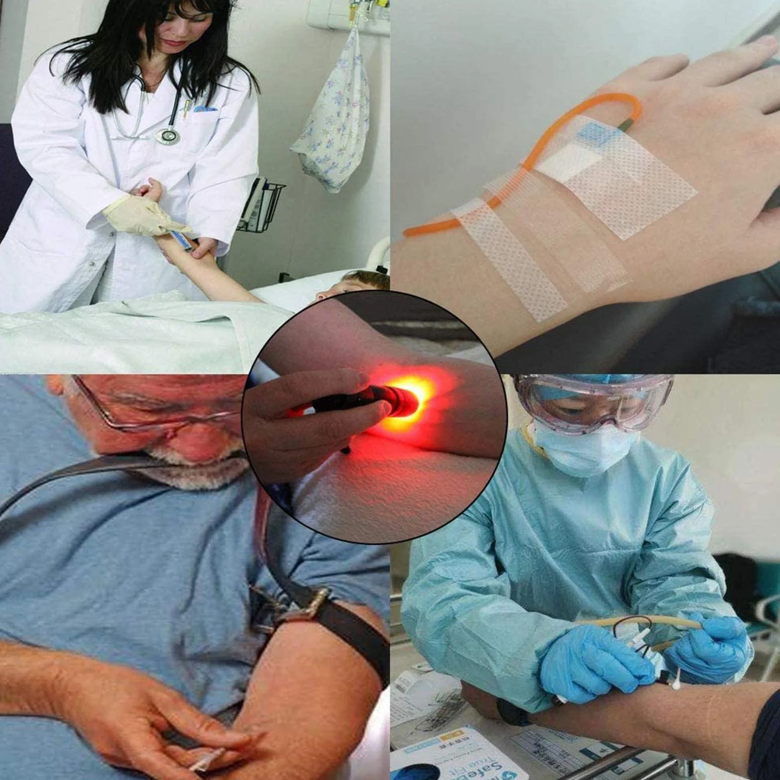 Visor Infrarrojo de Mano para El Buscador de Venas, Fácil de Encontrar Vascular Subcutáneo, Venas Adultas Linterna Iluminación Buscador de Venas Médico para Enfermeras