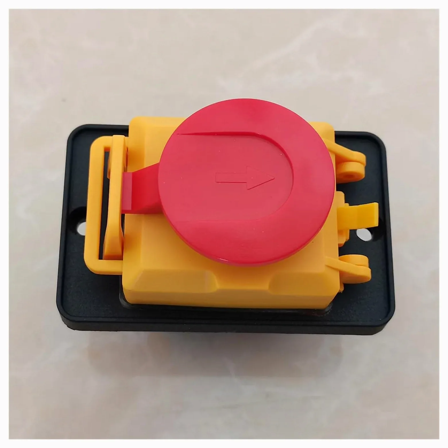 Emergency Stop Switch KJD22 4Pins Electromagnetic Switch ON-Off Emergency Stop Button Switches 250VAC 12(10) A 3(1.5) A IP54 5E4 ZL02257672X Controls Switches