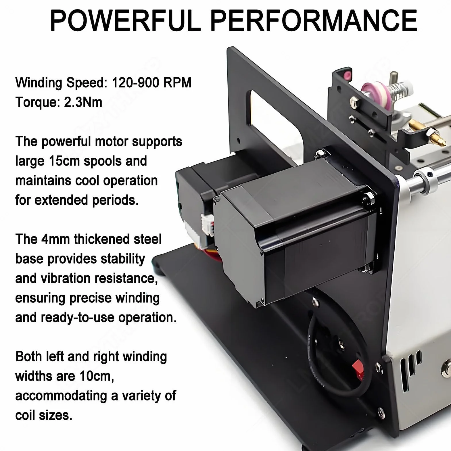 Bobinadora Automática 2.3nm 120-900 RPM Precisión 0.01mm para Alambre Esmaltado