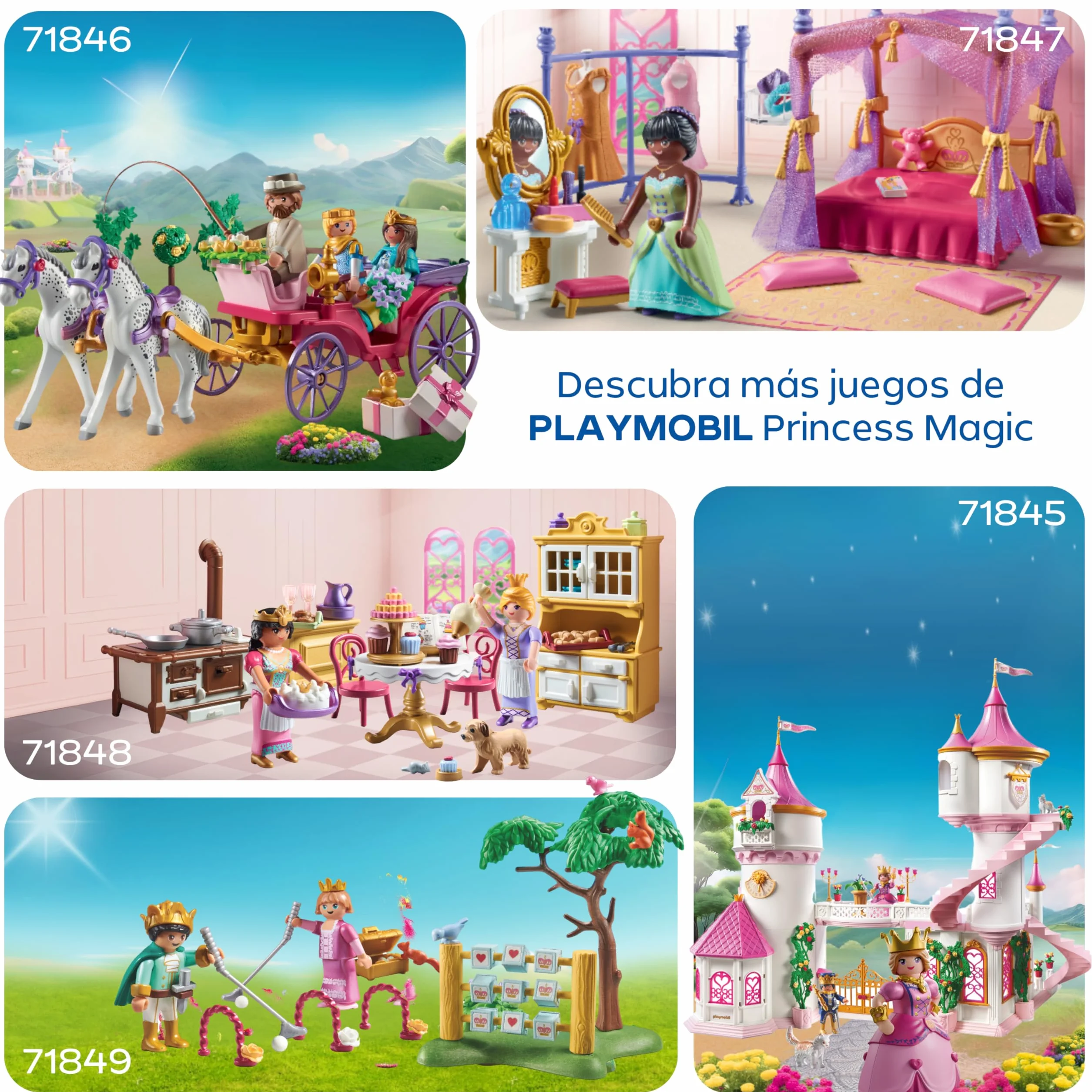 PLAYMOBIL Princess Tres Princesas 3 Figuras con Ropa y Accesorios Juguete 72055