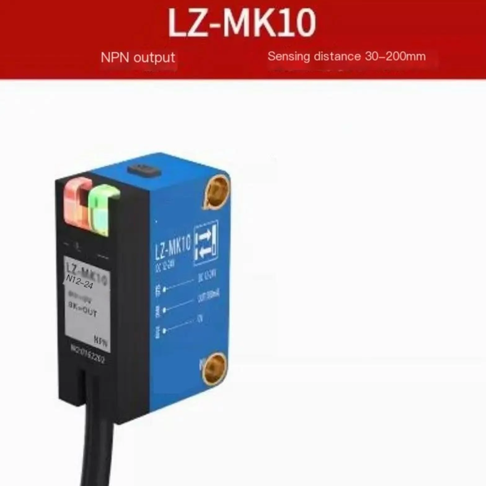Sensor fotoeléctrico de reflexión difusa Punto pequeño con una tecla LZ-MK10