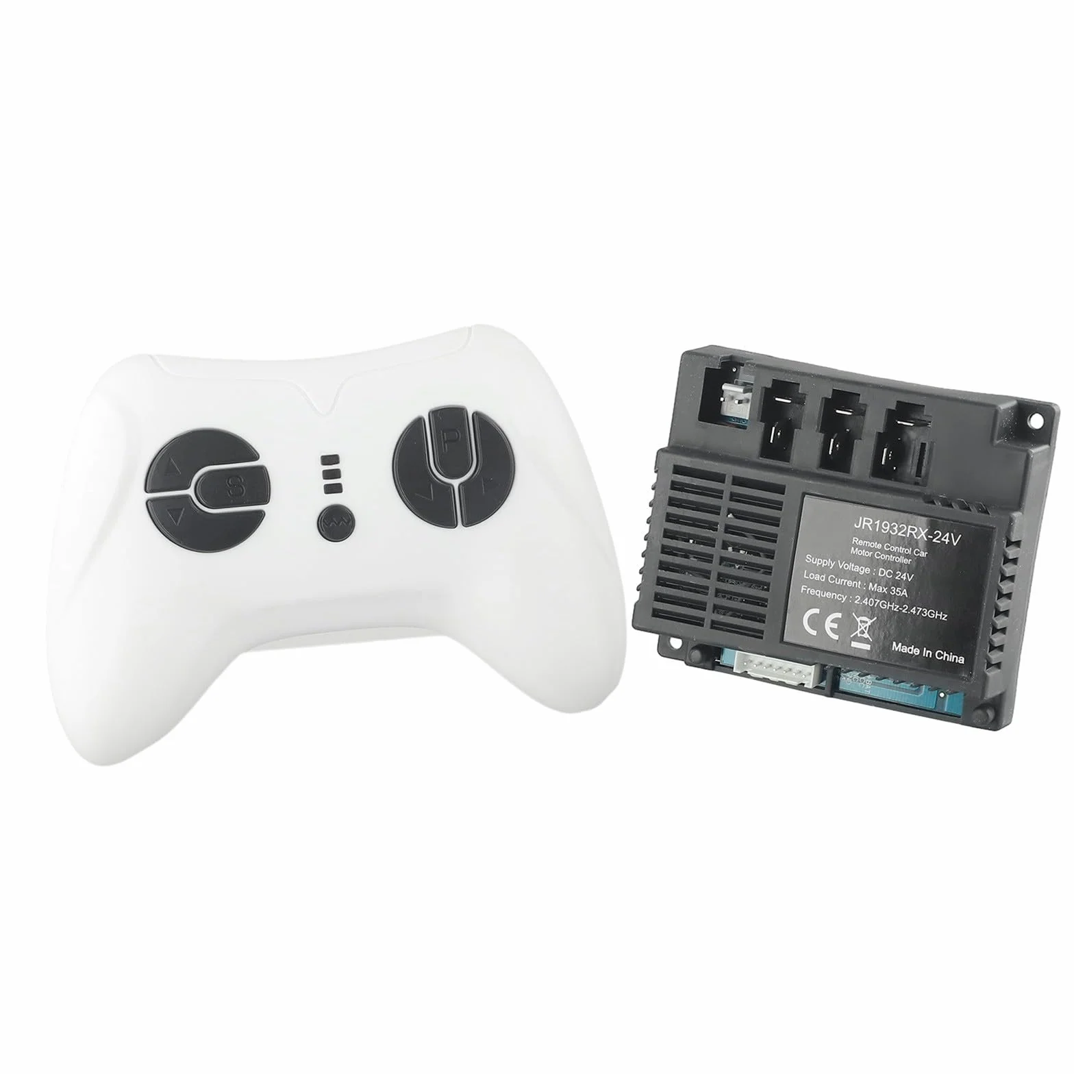 Receptor 24 V Jr1932Rx-24 V 7 pines para coche eléctrico Unidad de control remoto 2.4G Módulo de repuesto compatible con vehículos de paseo para niños
