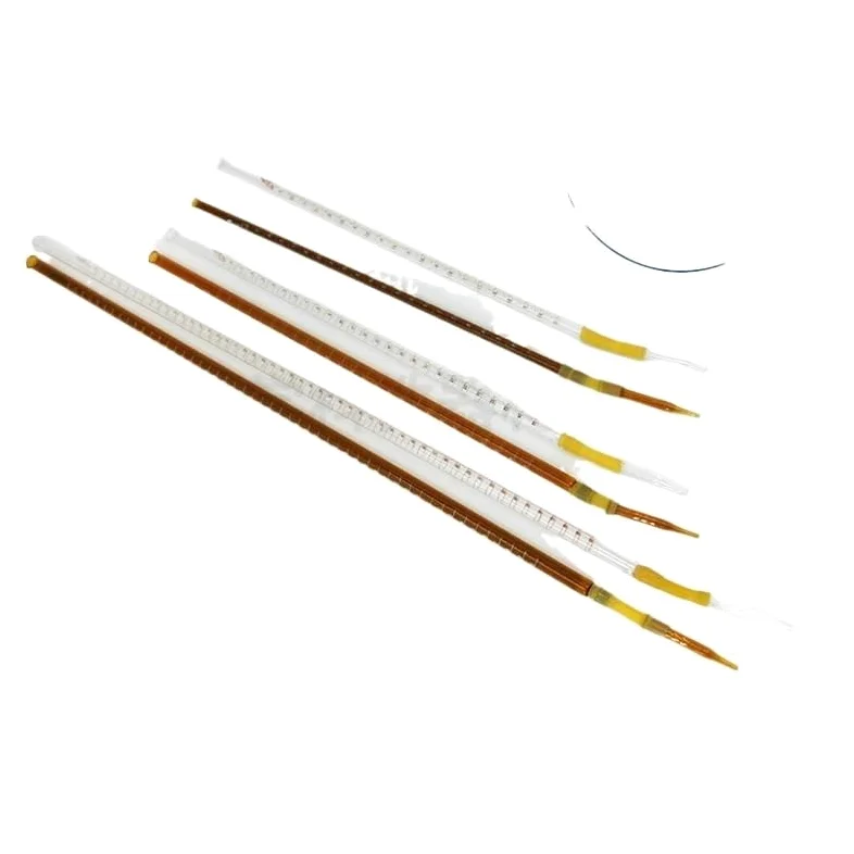 Bureta de Vidrio Clase A con Llave PTFE - Alta Precisión para Titulación Ácido Álcali, 10ml 25ml 50ml Transparente Ámbar(Brown PTFE 50ml)