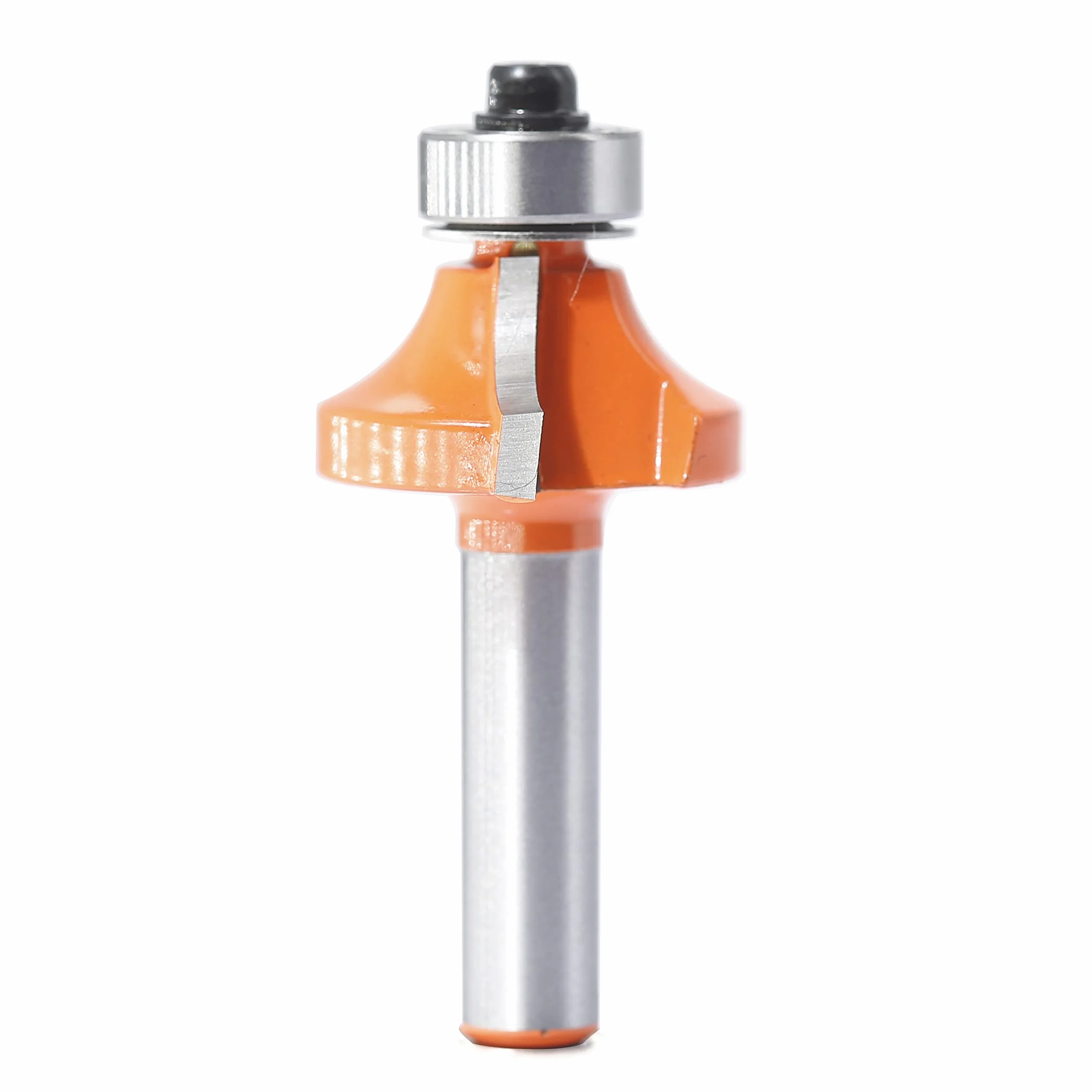 Fresa redondeada de 8 mm, vástago redondo, fresa de radio estándar, radio de 6 mm, fresadora redondeada para fresadora de cantos/mesa de fresado (diámetro de 8 mm, R6)