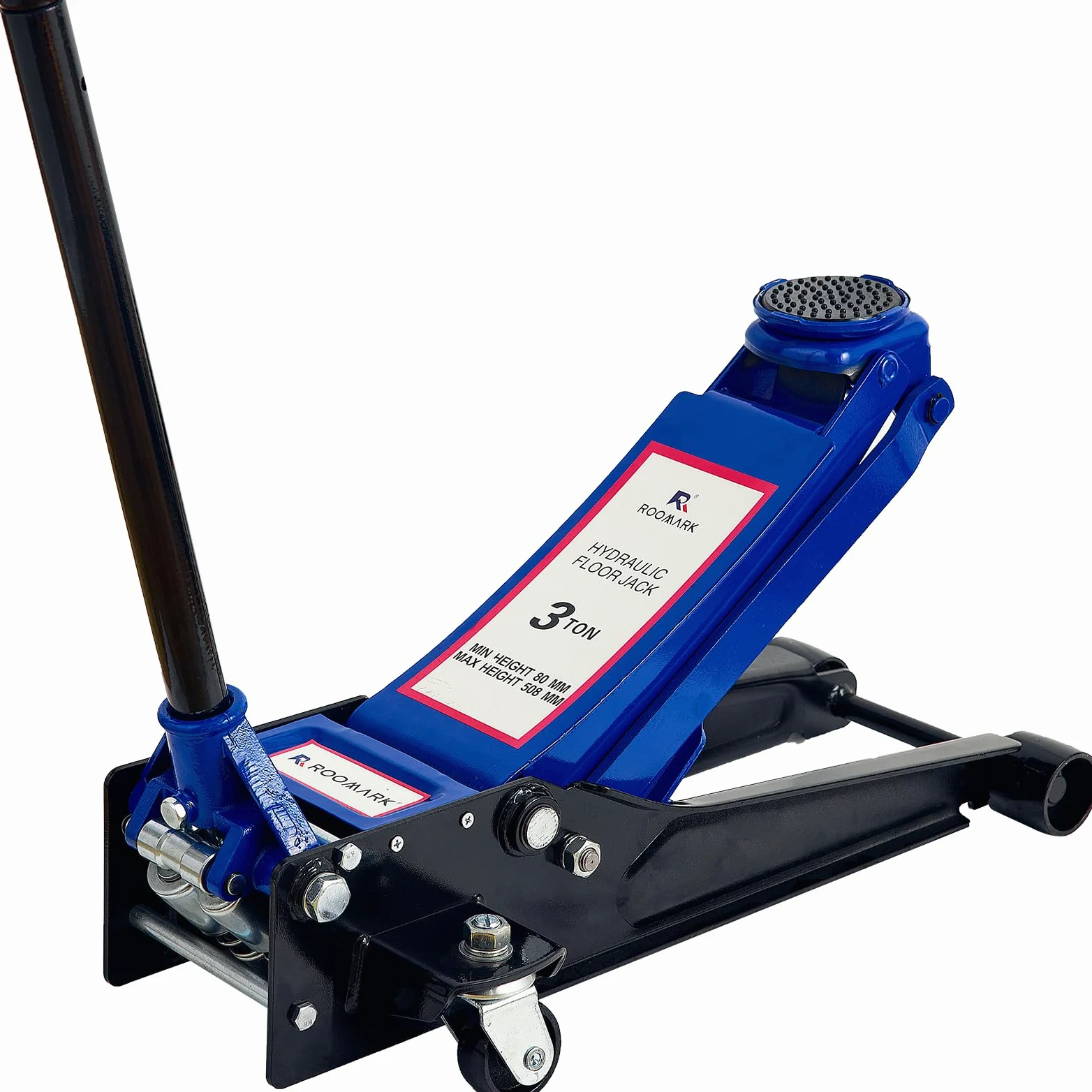 3 toneladas de Doble Bomba de Jack de Aterrizaje hidráulico para elevación rápida de automóviles, Jack de Servicio de Perfil bajo, Rango de elevación de 8-51cm de Capacidad de 3 toneladas
