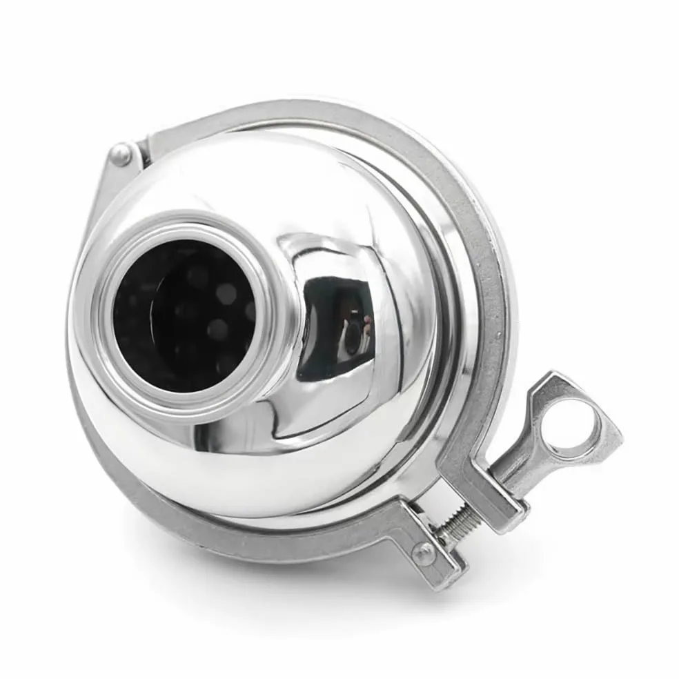 Válvula De Filtro Esférica, Diámetro Exterior De Tubería De 38/76 Mm, 1,5", 2" Y 3", Abrazadera Triple, Válvula Sanitaria En Línea De Acero Inoxidable 304, Descarga For Cerveza Casera(38mm K50.5mm,500