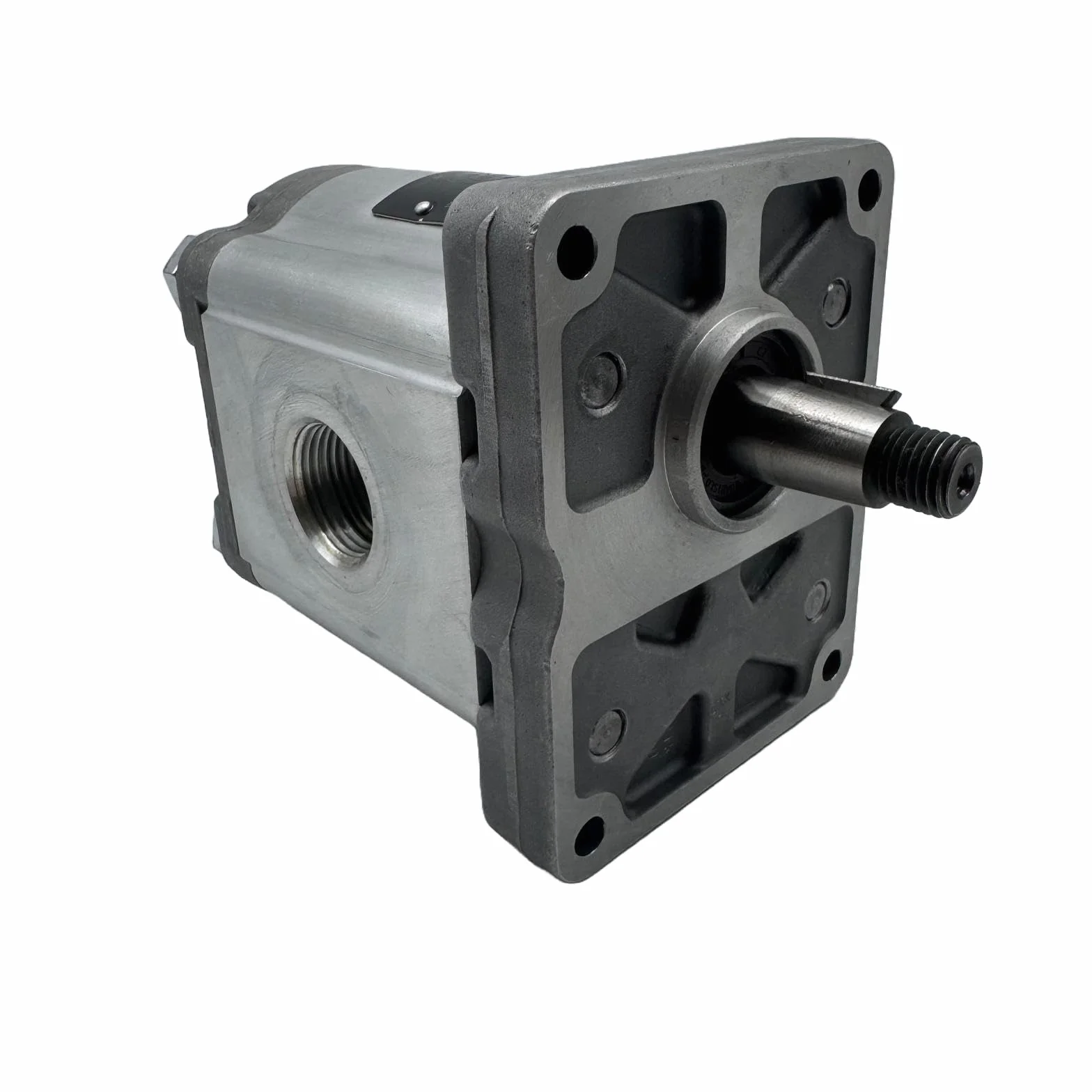 Bomba Hidráulica 30 L/min (20cc/rev), 250 bar, Eje Cónico 1:8, Puertos Brida de montaje europeo, Montaje Europeo marca Hydrosila. Bomba para Tractor, Bomba para Prensa Hidráulica y Grupo Hidráulico