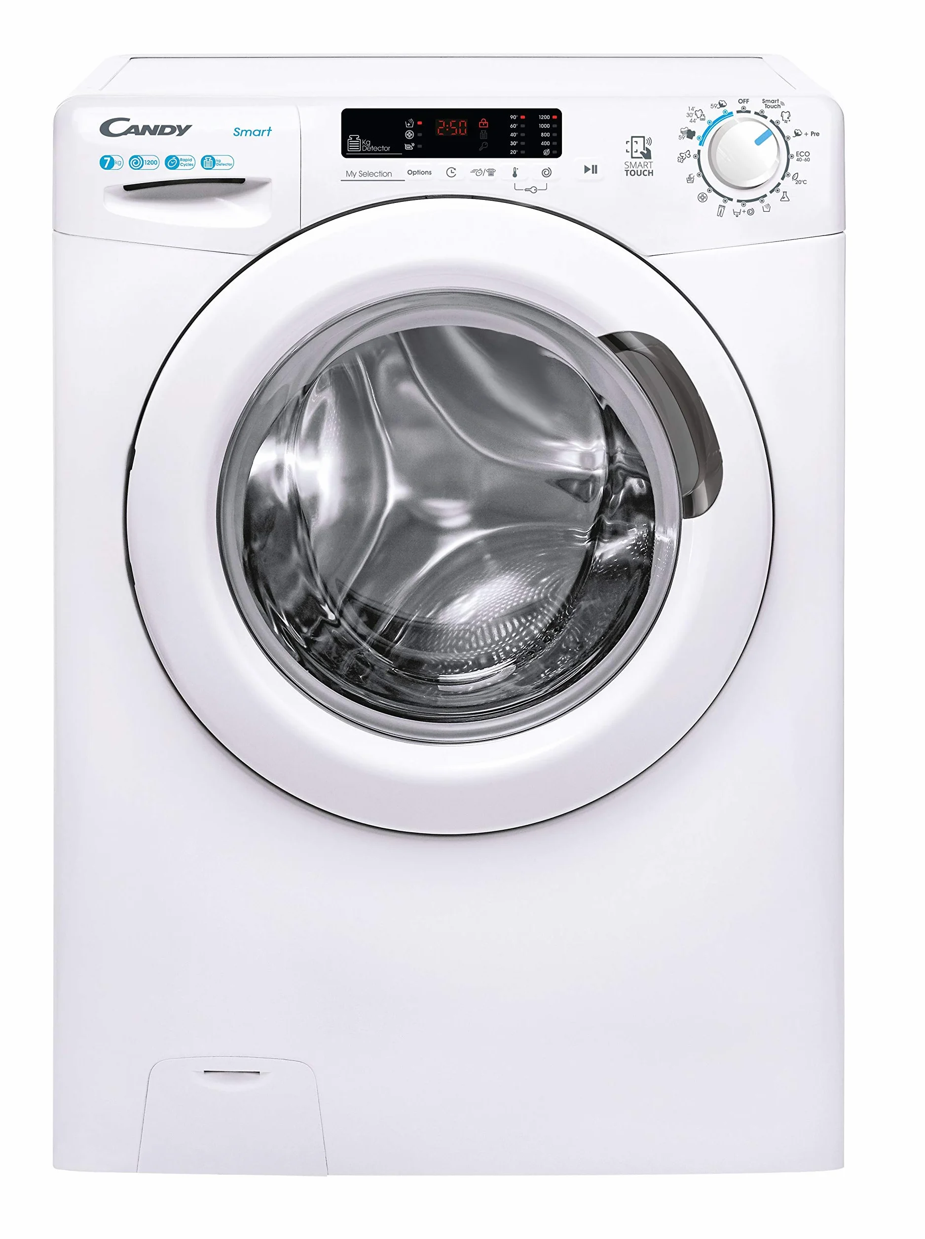 Candy Smart CS4 1272DE/1-S Lavadora 7kg 1200 rpm 45 cm NFC Blanco