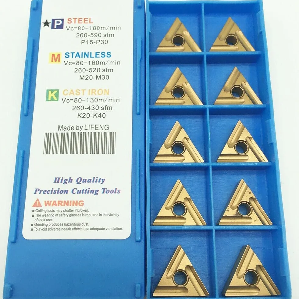 TNMG160404R-S TNMG331 Insertos de Carburo para Torno Torneado Fresado Indexación, 10 Piezas