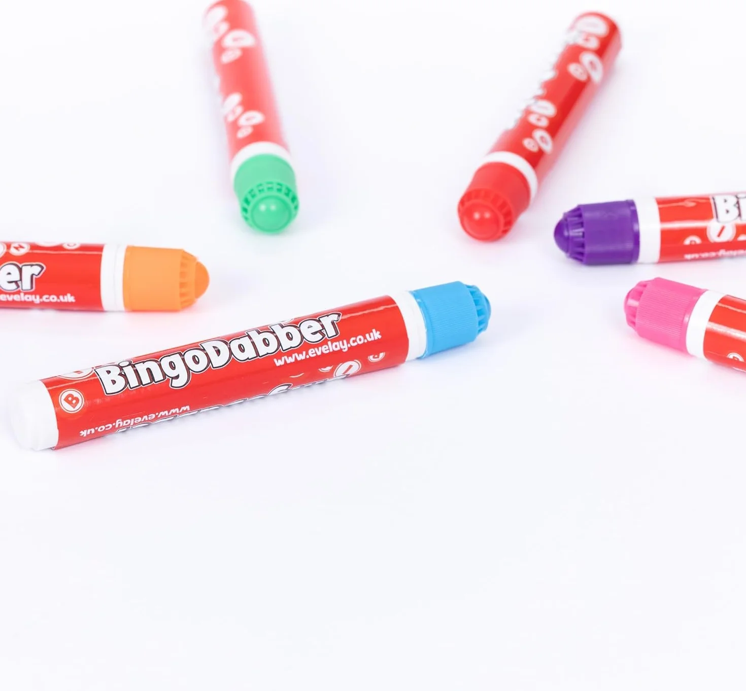evelay Bingo Dabbers Rotuladores de colores mixtos para juegos de bingo (24 unidades)