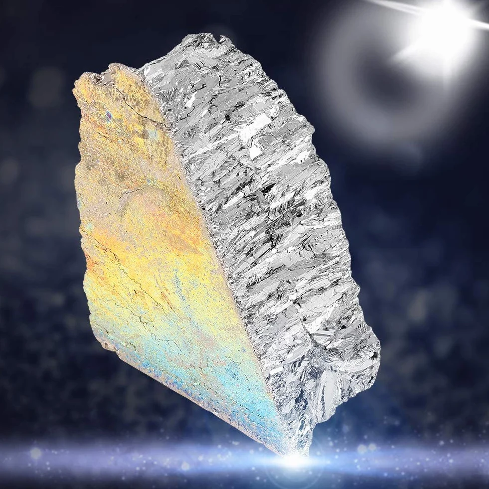 Bismuto Ingot- metal Lingote Chunk 99,99% puro geodas de cristal for hacer los cristales, señuelos de pesca y Arte (1000g)