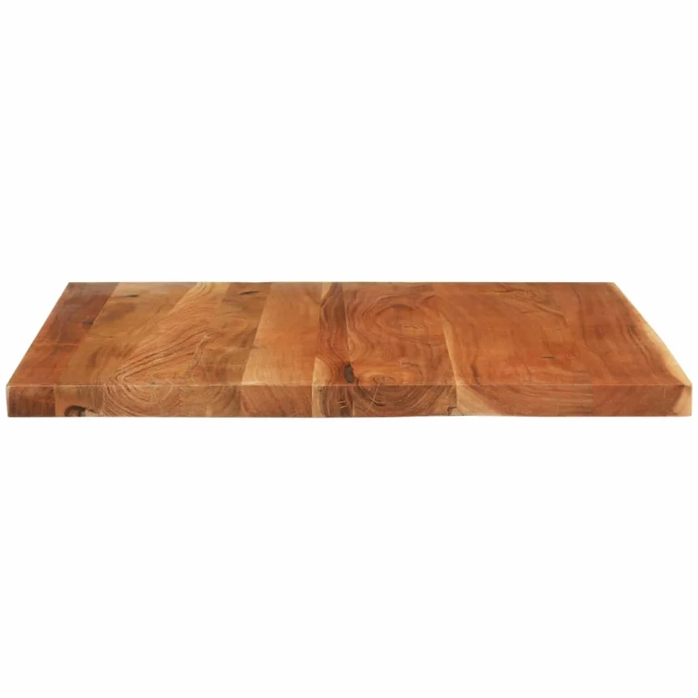 vidaXL Tablero de Mesa Rectangular Madera Maciza Acacia 90x80x3,8 cm, Superficie de Mesa, Tablero de Mesa de Madera, Tablero de Mesa de Centro