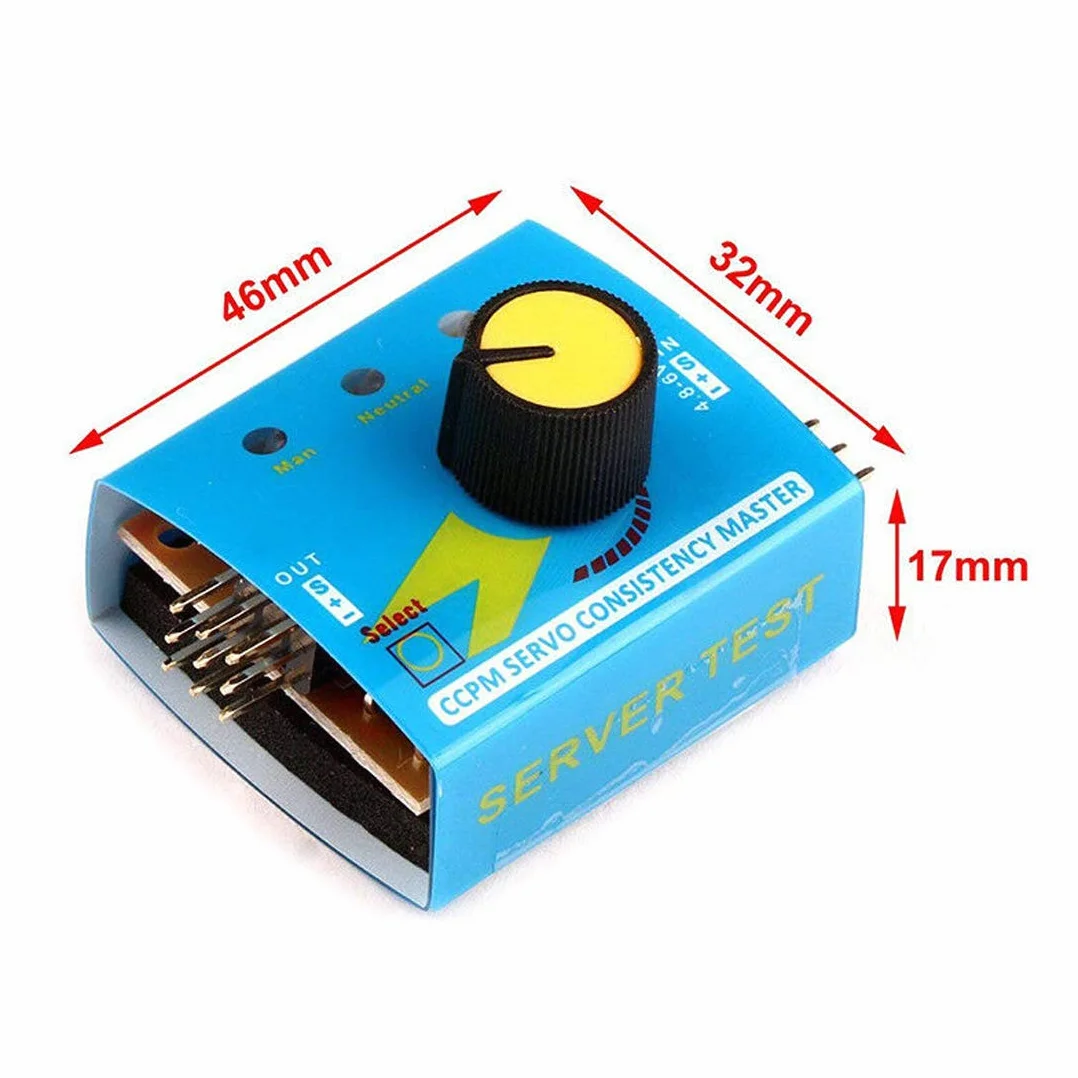 Hailege RC Servo Tester 3CH Digital Controlador de Velocidad CCPM Master para Helicóptero RC Barco