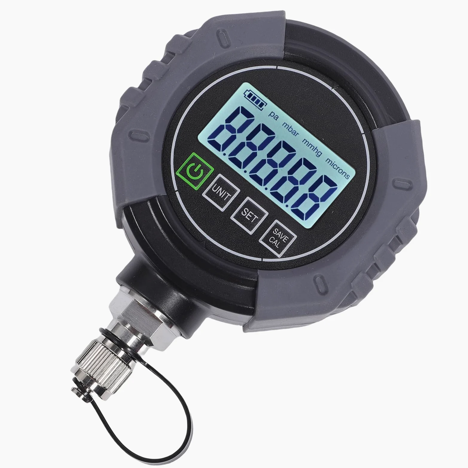 Haofy Medidor de Vacío Micrón, Manómetro de Micras 75000-0 Micrones Conexión Flare de 1/4 Pulgada, for Sistemas de Vacío