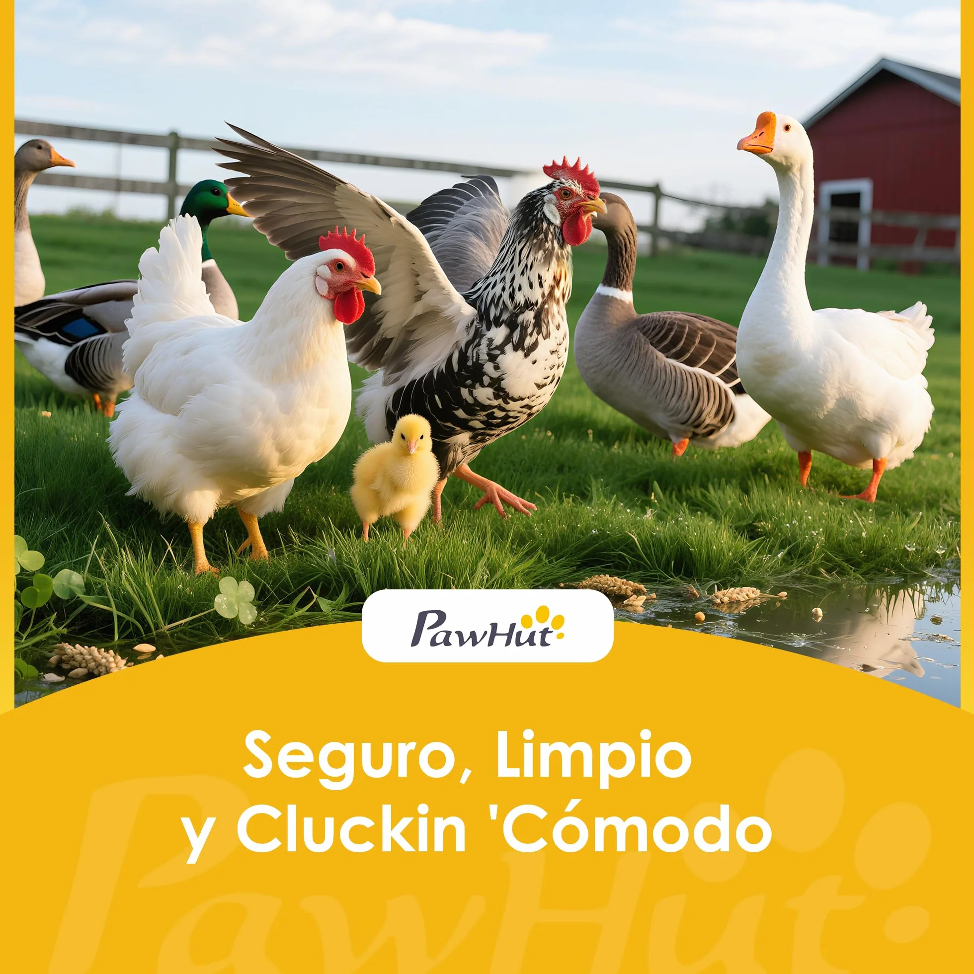 PawHut Gallinero Exterior Grande 3x1x1 m Metálico Cubierta Tela Oxford Anti-UV Impermeable 2 Puertas Cerradura Jaula 3-5 Gallinas Negro