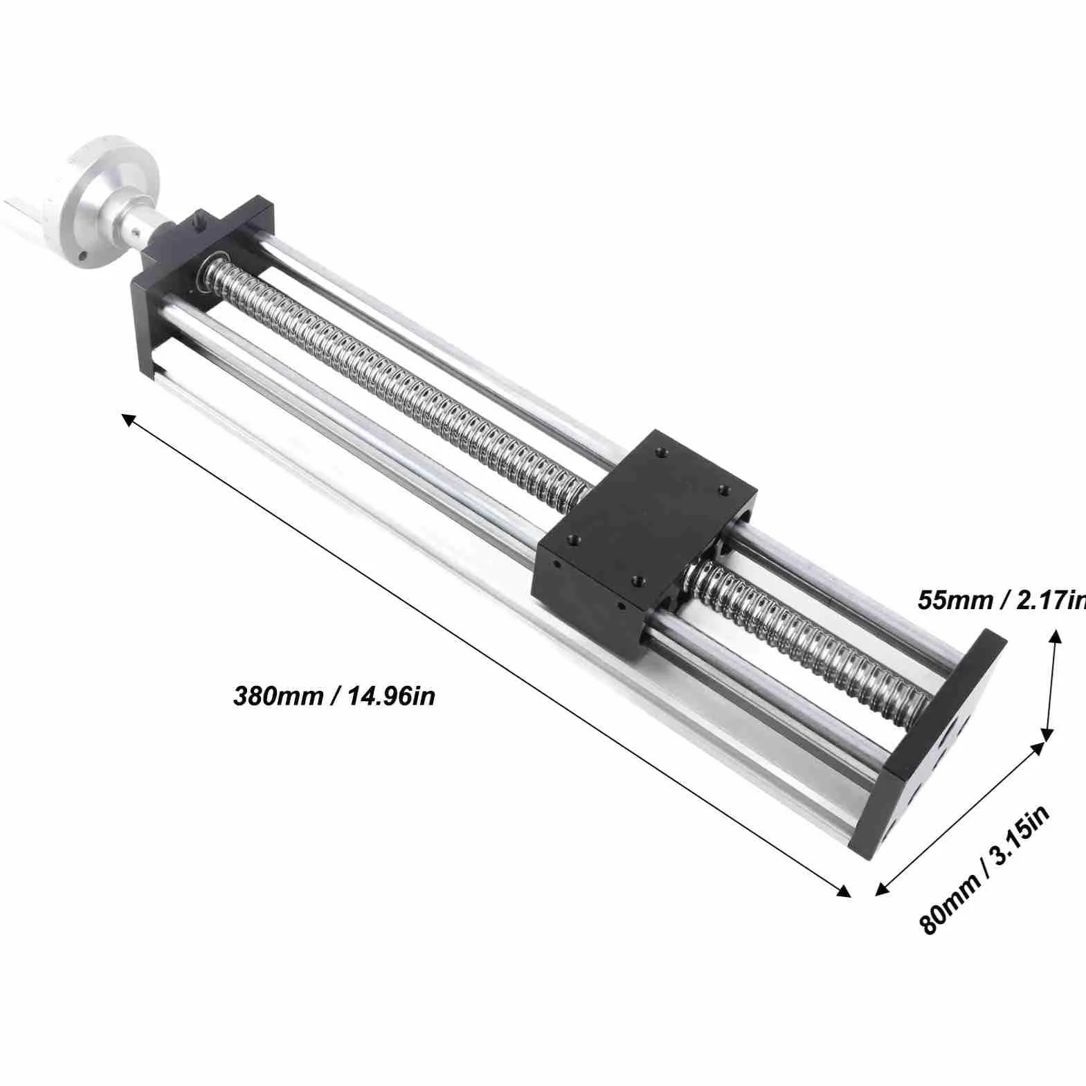 Mesa Deslizante Lineal de Aleación de Aluminio 300mm con Tornillo de Bola SFU1605 y Volante