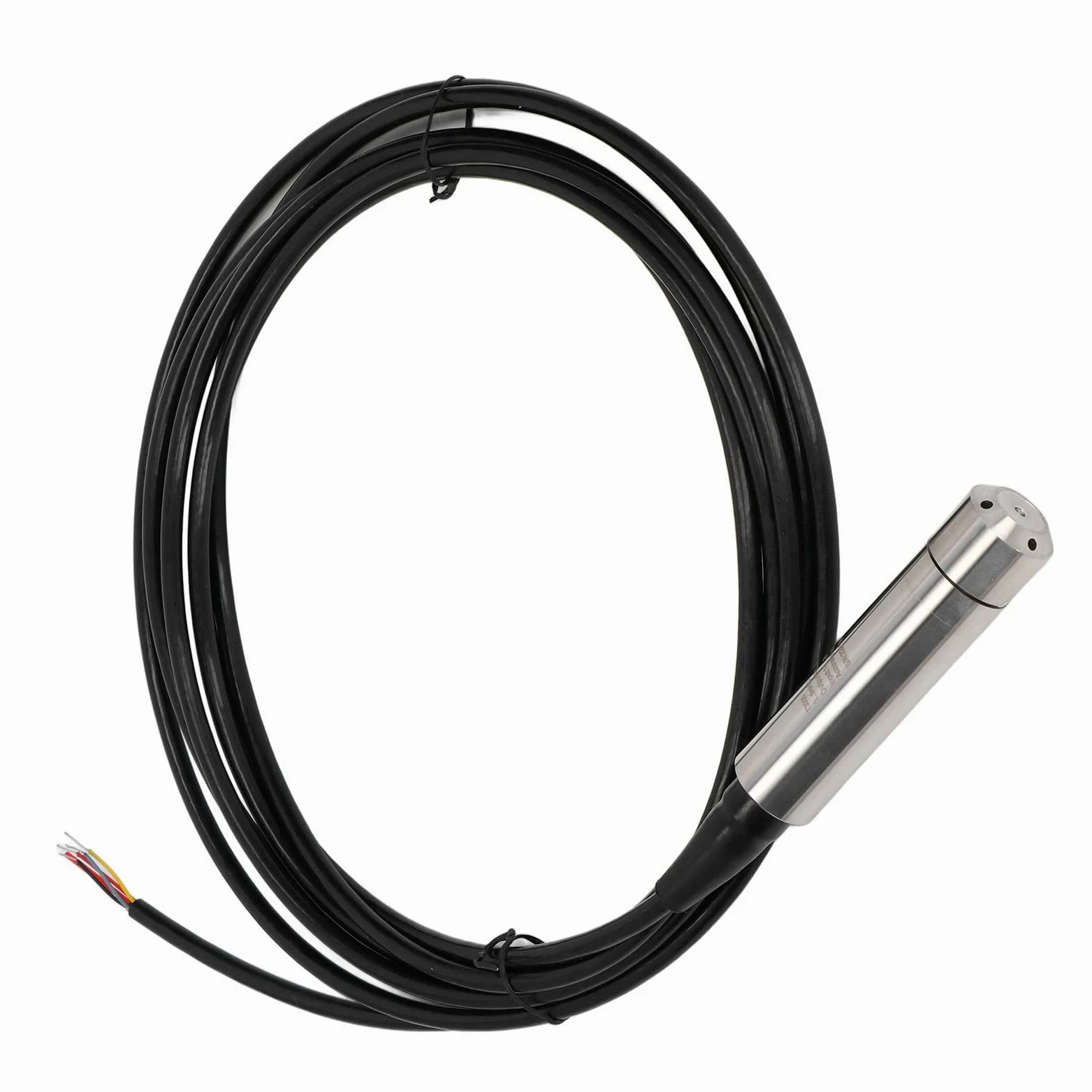 Sensor de Nivel de Agua, Sonda de Acero Inoxidable 10 30V DC Grado de Protección IP68 Transmisor de Nivel de Líquido con Línea de Salida M14 para Equipos Hidráulicos (Cable de 10 m 393,7 pulgadas