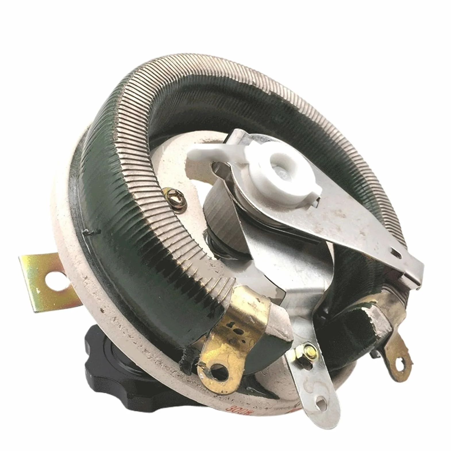 Variador de resistencia de alta potencia Reóstato deslizante de 300W. Resistencia bobinada variable giratoria de alta potencia BC1 | R-10 ohm