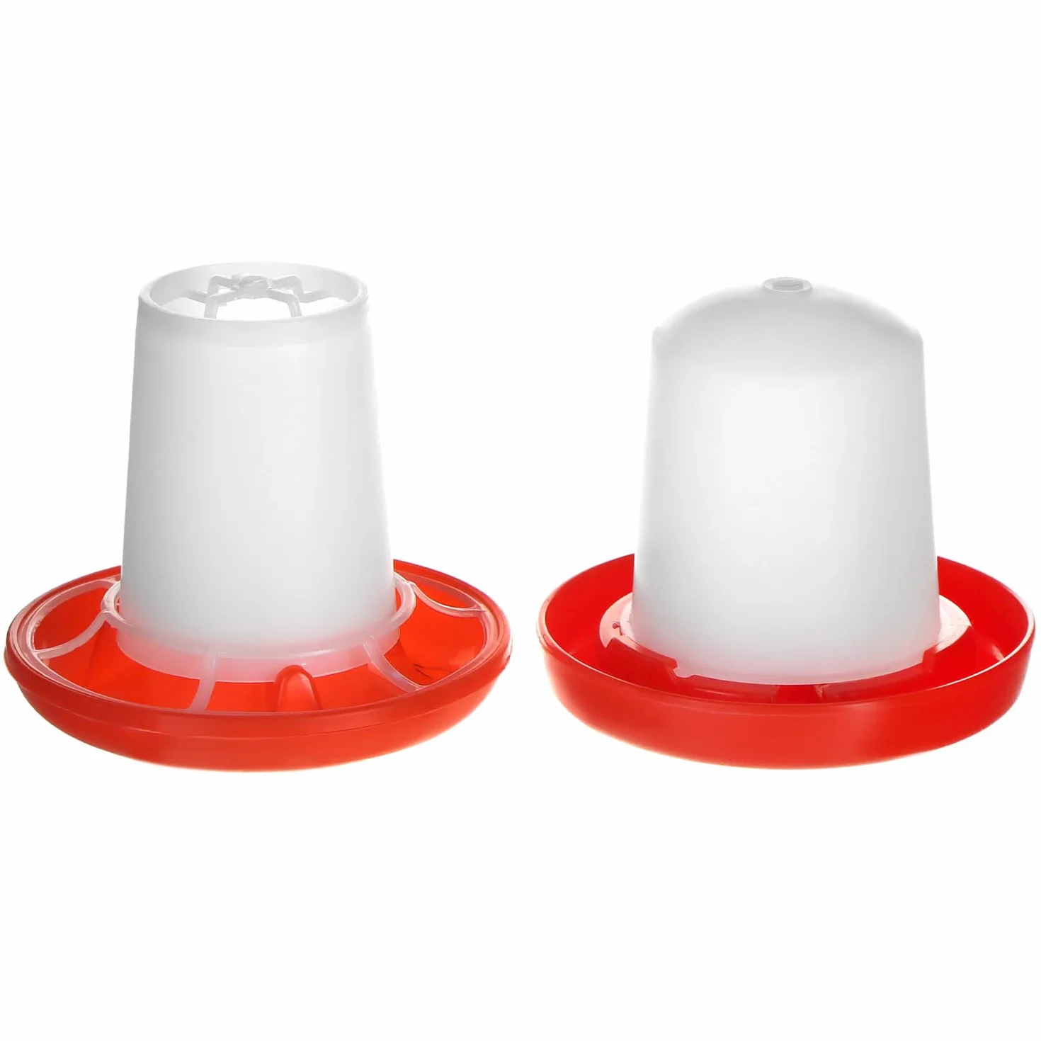 QWORK Juego de Comedero y Bebedero 160g 160ml para Pájaros Pequeños