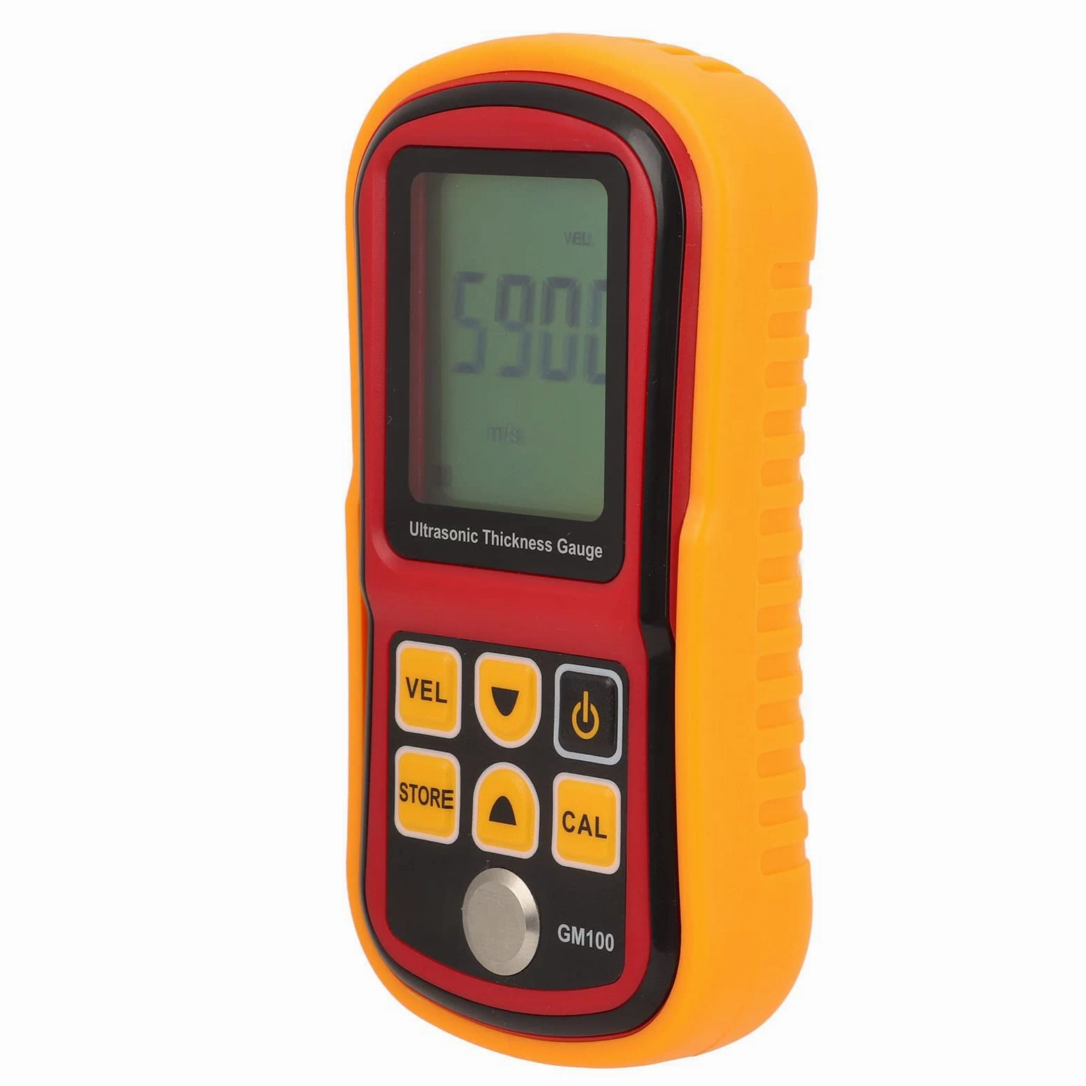 Haofy Medidor de Espesor Digital Pantalla LCD de 4 Dígitos Medidor de Espesor de Metal con Vista Estadística para Taller de Mecánica de Cobre y Acero