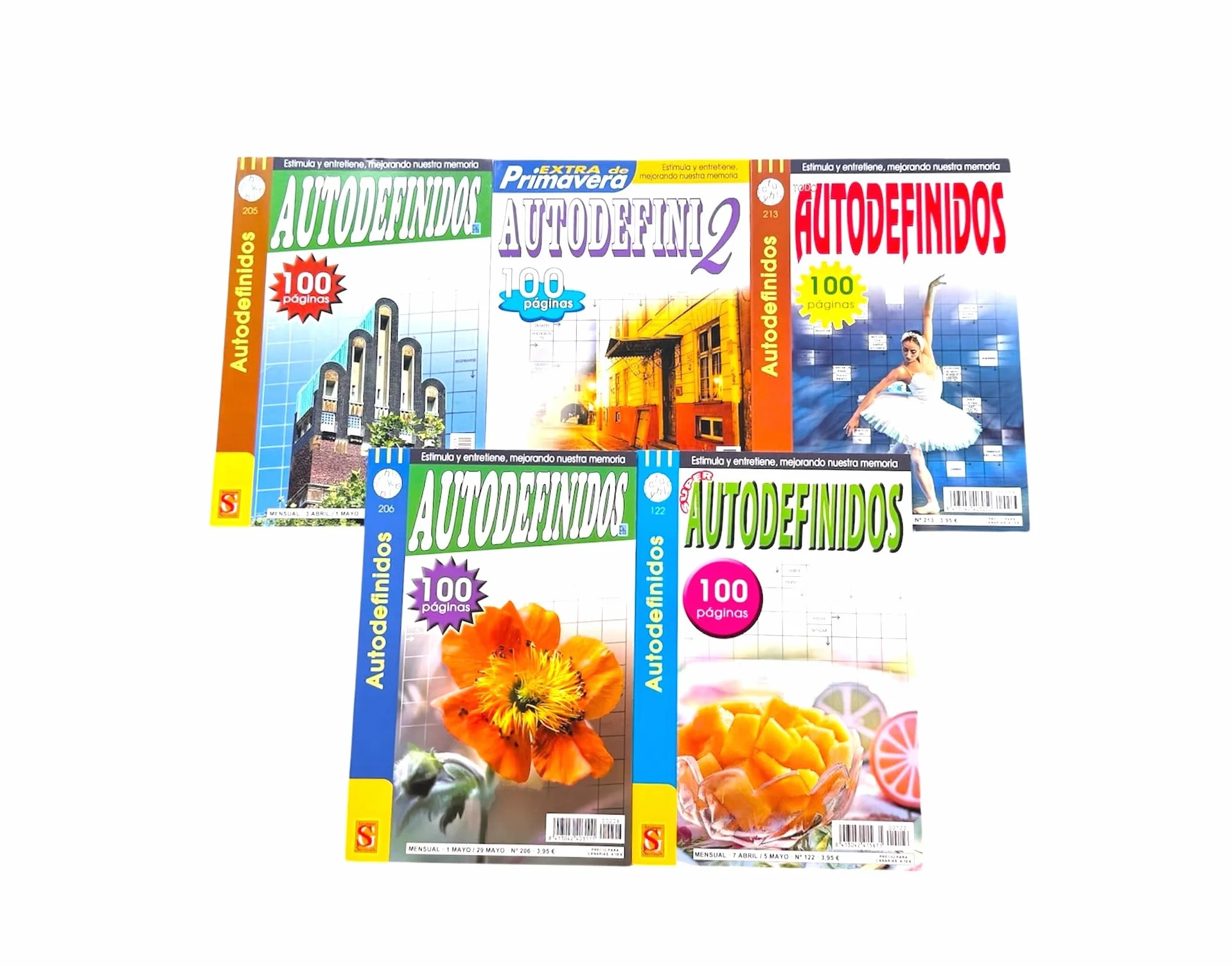 Autodefinidos Variados Pack 4 Libros Surtidos Entretenimiento Desafío Adultos Edición Actualizada
