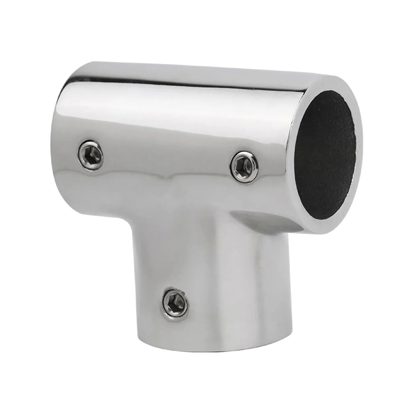 Tees de acero inoxidable 316 90 grados for barco, accesorios pasamanos 3 vías for, Conector tubo, Hardware marino(22mm)