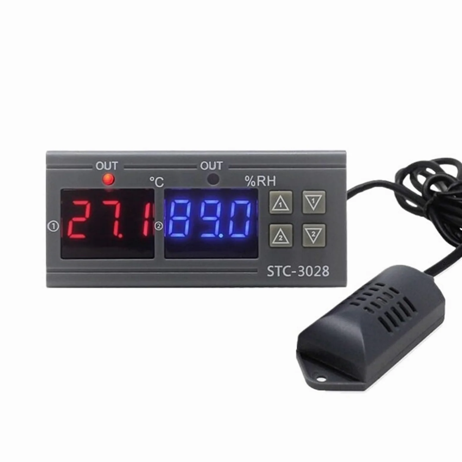 Termostato digital, higrostato, control de temperatura y humedad 3028, CA 110 V, CC 220 V, 12 V, higrómetro, controlador de incubadora.