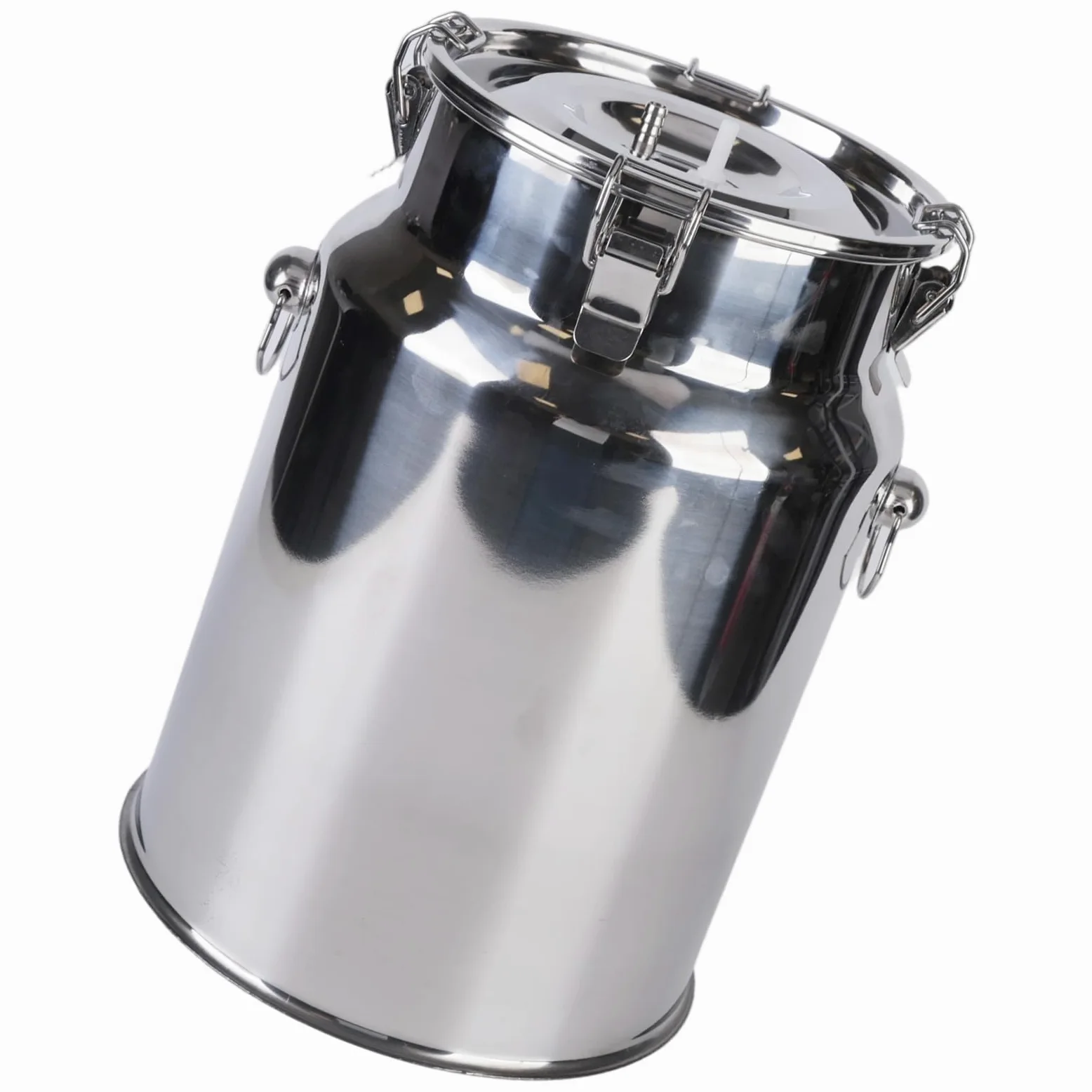 Cubo profesional para ordeñadora de 10 L, diseño de acero inoxidable para ganado, ovejas y cabras, accesorios para ordeñadora de vacas