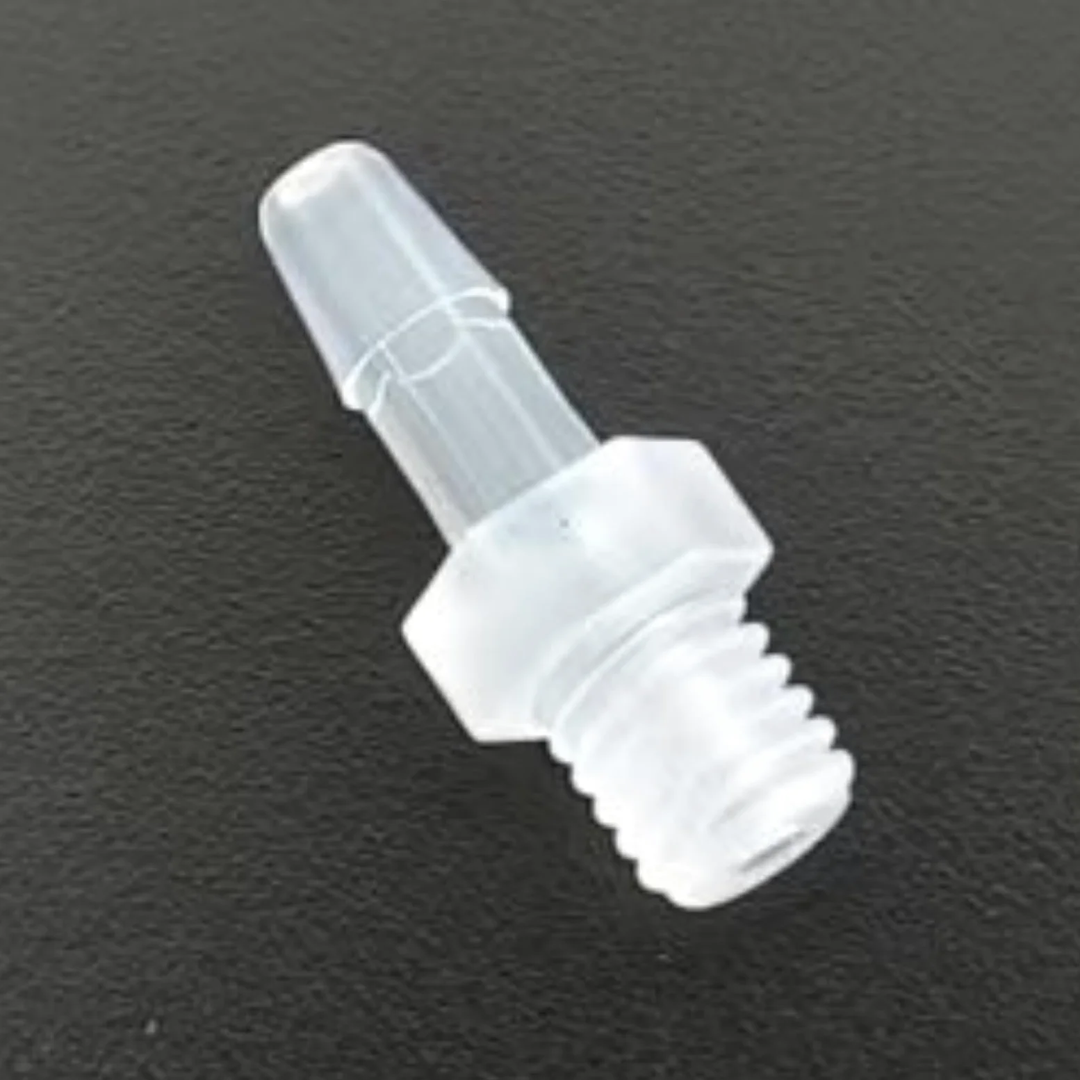 Accesorios de púas for manguera plástico reutilizables, adaptador rosca macho M5, paquete 50, conector tubería PP for laboratorio, maquinaria alimentaria(2.4mm 3/32inch M5)