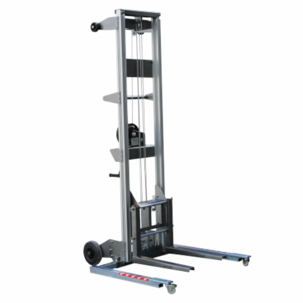 3S SuperSamaStore Elevador manual con ruedas para elevar climatizador, carretilla elevadora profesional telescópica para instalación de aire acondicionado, carga 160 kg, elevación 367 cm