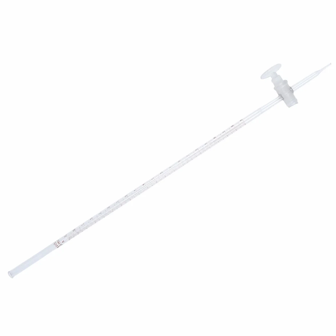 COLLBATH Bureta de laboratorio químico de vidrio de borosilicato, ideal para de ácidos, equipado con de paso, adecuado para clases escolares y experimentos científicos
